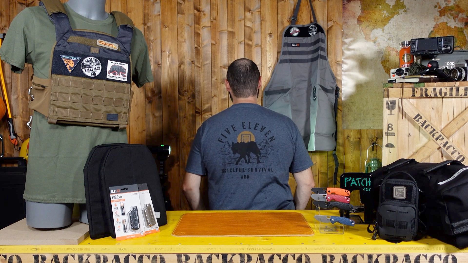 COPERTINA DEL VIDEO DOVE PAOLO DI BACKPACCO SPIEGA LA T-SHIRT SKILLFUL SURVIVAL DI 5.11