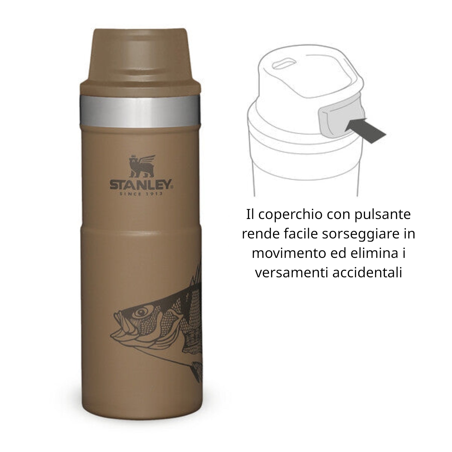 STANLE | CLASSIC TRIGGER ACTION TRAVEL MUG - Thermos 0.47 L