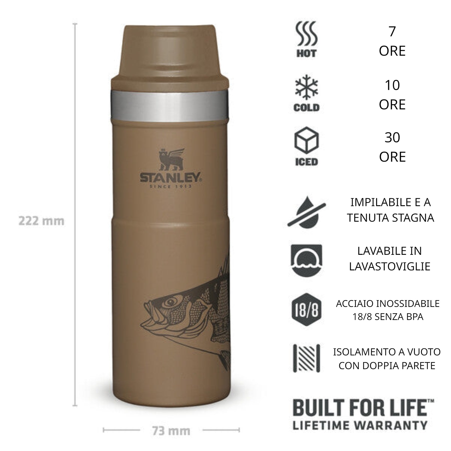 STANLE | CLASSIC TRIGGER ACTION TRAVEL MUG - Thermos 0.47 L