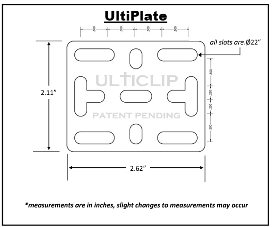 ULTICLIP | ULTIPLATE - PIASTRA ADATTATORE PER FODERI