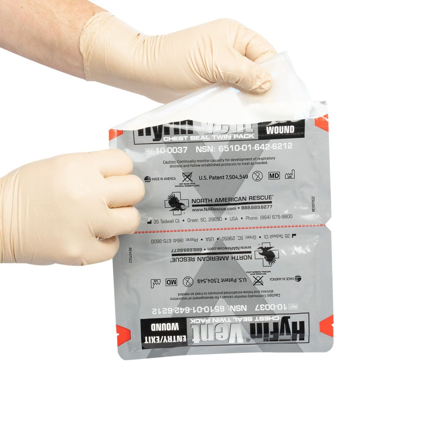 north american rescue HYFIN VENT CHEST SEAL TWIN PACK