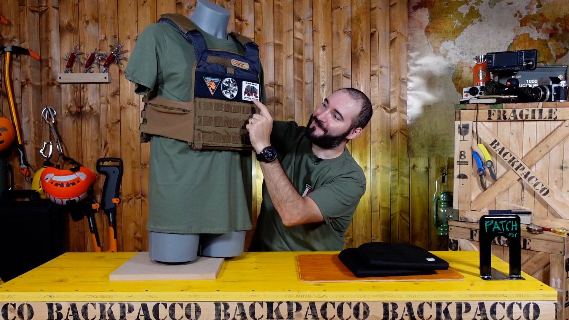 COPERTINA DEL VIDEO DOVE PAOLO DI BACKPACCO SPIEGA IL TACTEC TRAINER WEIGHT VEST DI 5.11