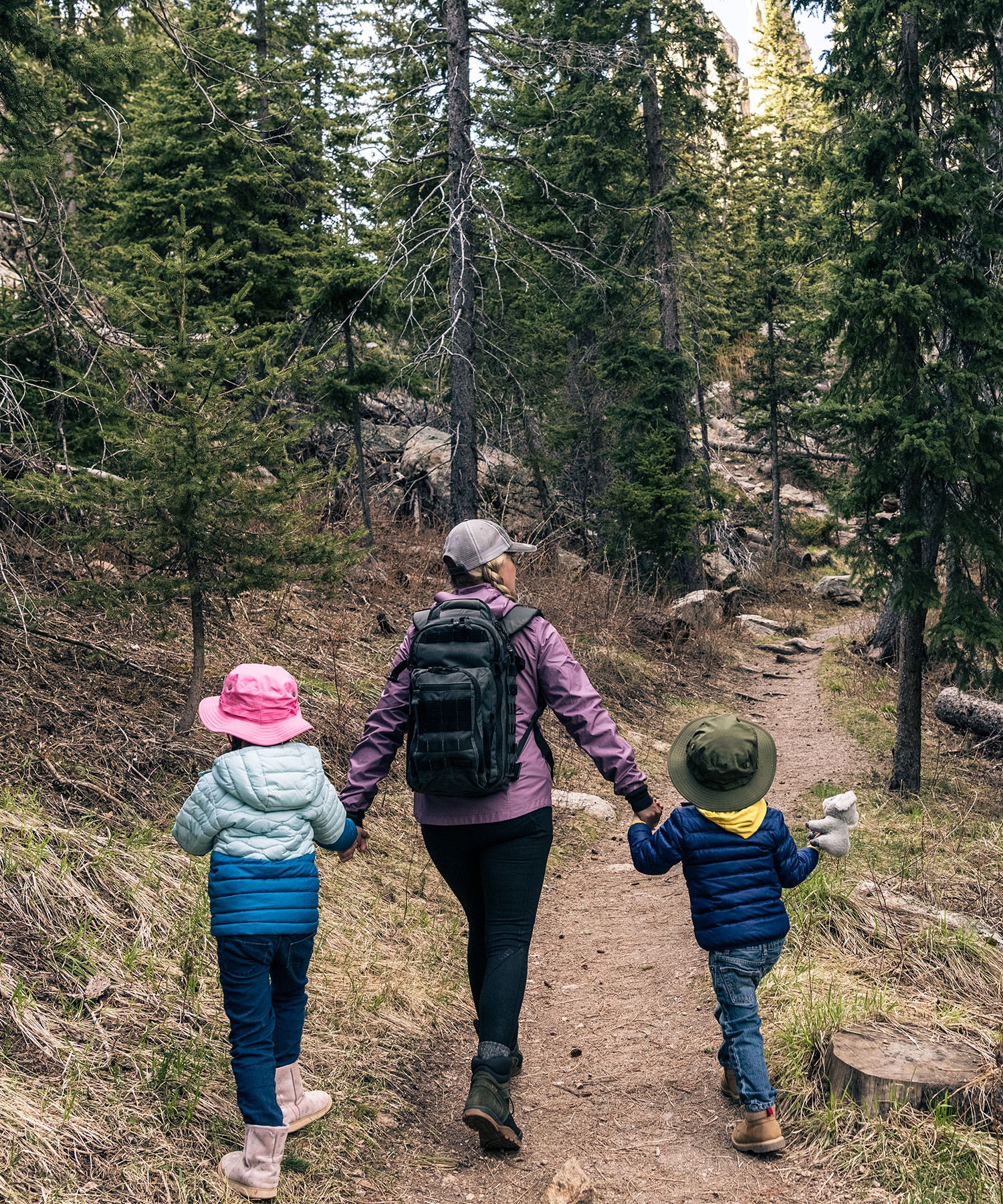 zaino all hazard prime di 5.11 tactical in escursione con i bimbi