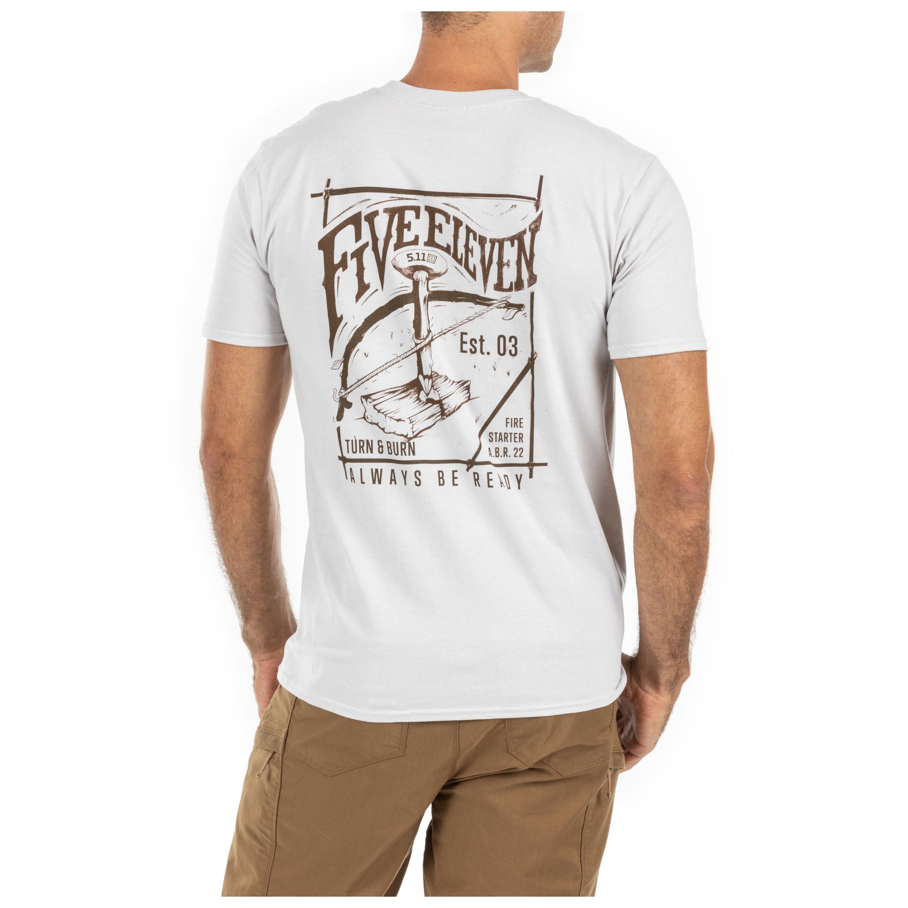 CAMISETA 5.11 TACTICA - TURN AND BURN - HOMBRE