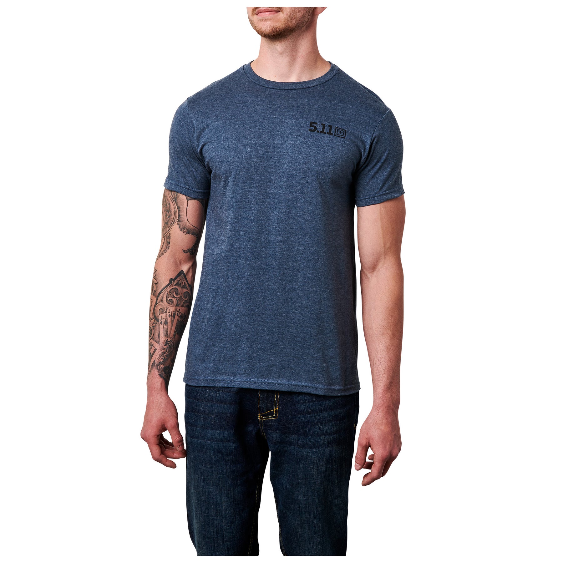 t-shirt di 5.11 tactical - skillful survival - vista fronte