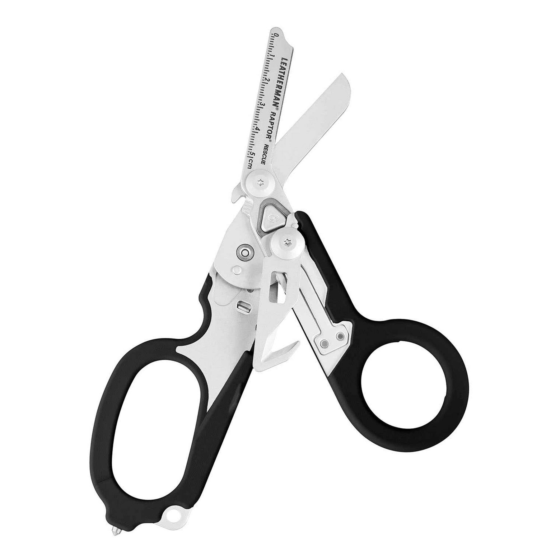 Forbice leatherman raptor response nera aperta con utensili dispiegati