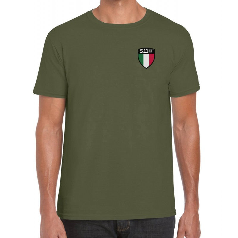 Maglietta Tattica Maglietta Verde Militare Con Grado T-SHIRT
