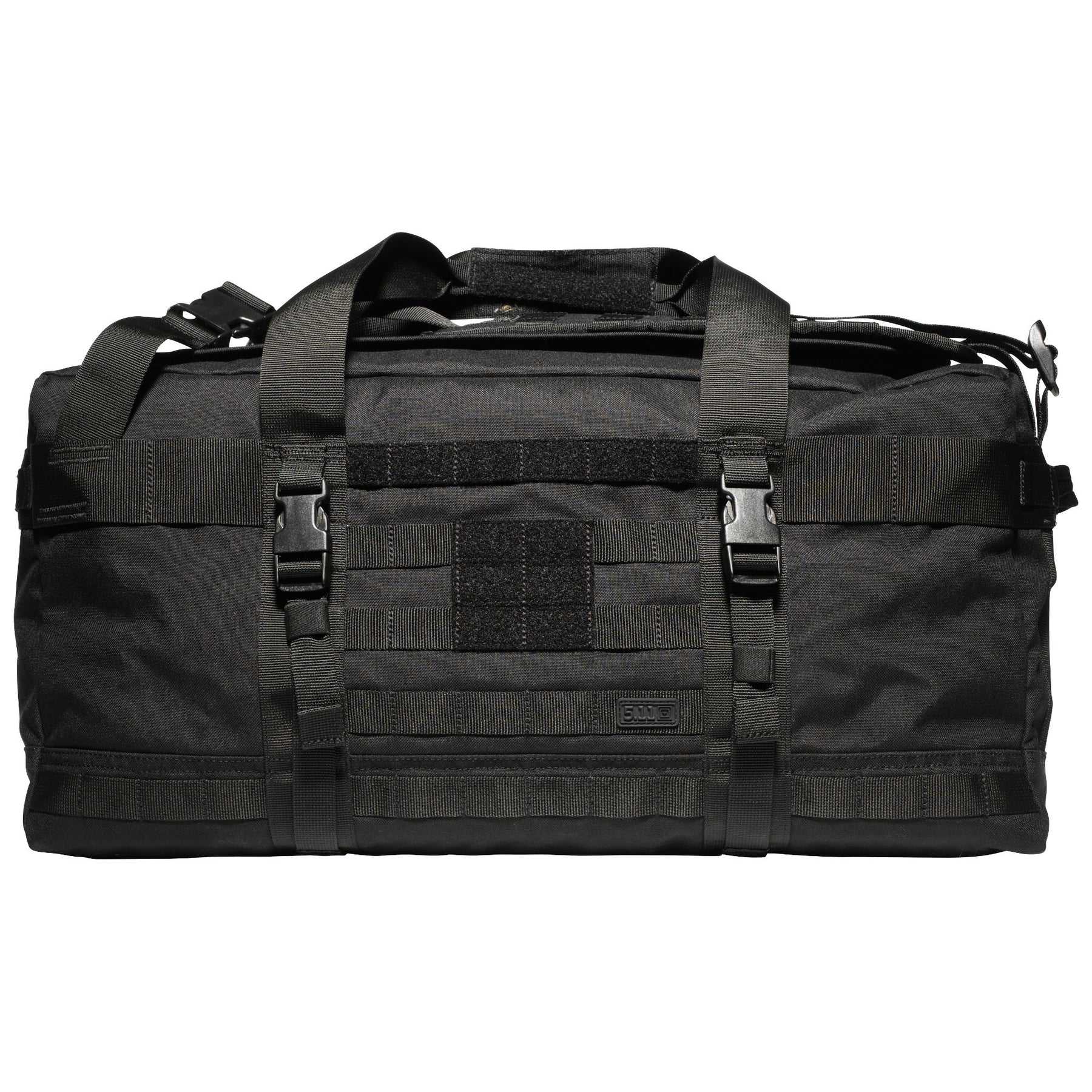 Borsone Rush LBD x-ray nero di 5.11 Tactical - vista pannello MOLLE e velcro