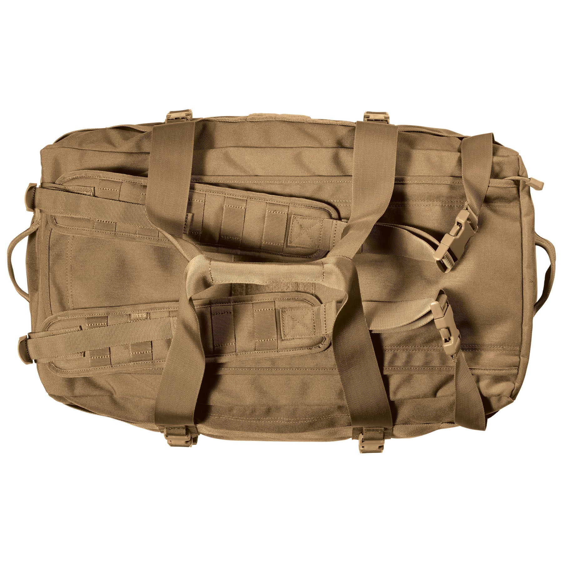 Borsone Rush LBD x-ray kangaroo di 5.11 Tactical - vista superiore con spallacci e maniglie