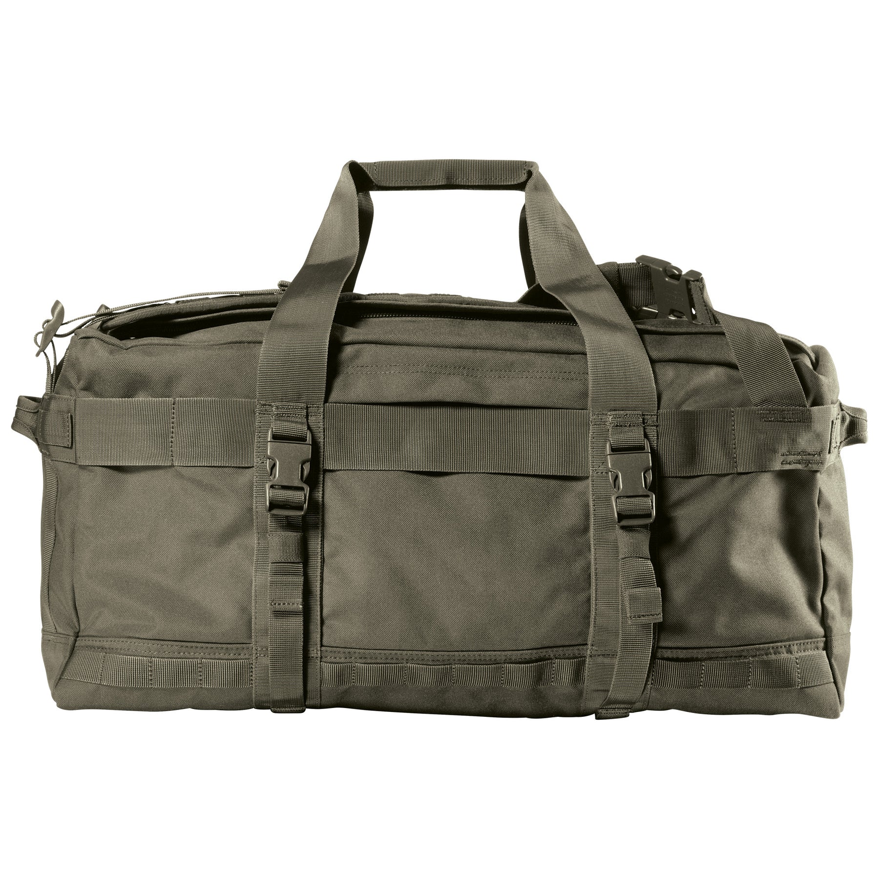 Borsone Rush LBD x-ray Ranger Green di 5.11 Tactical - vista cinghia per trolley