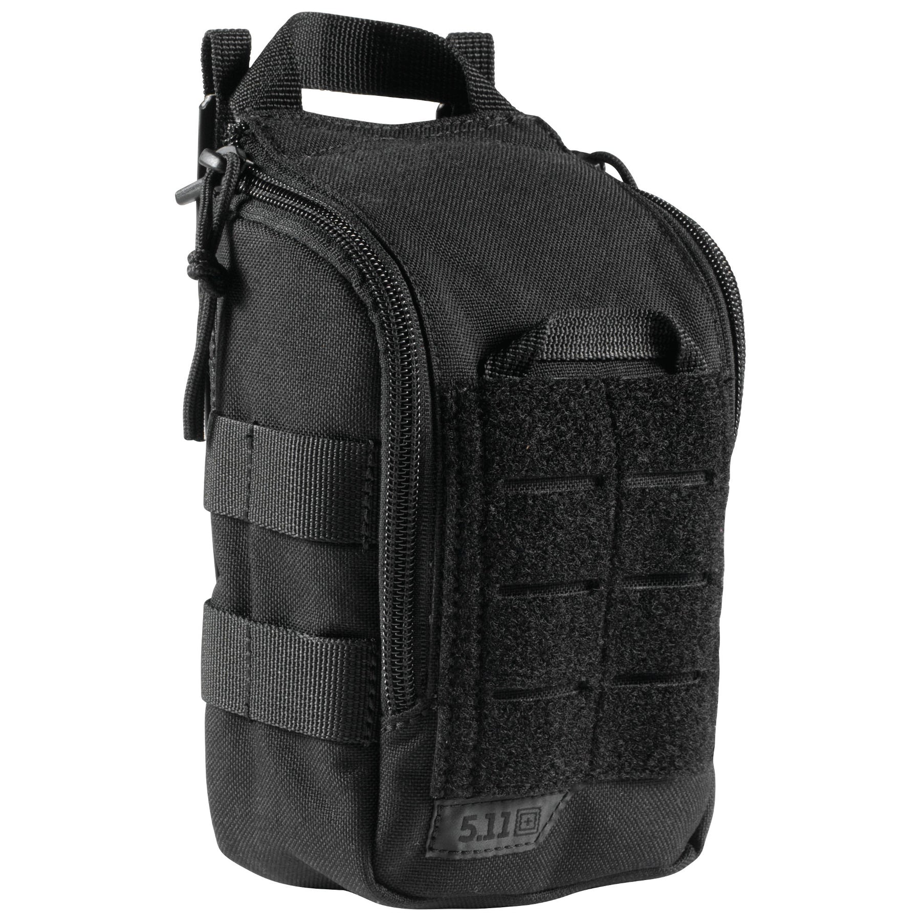tasca primo soccorso UCR IFAK di 5.11 Tactical nera - vista chiusa inclinata