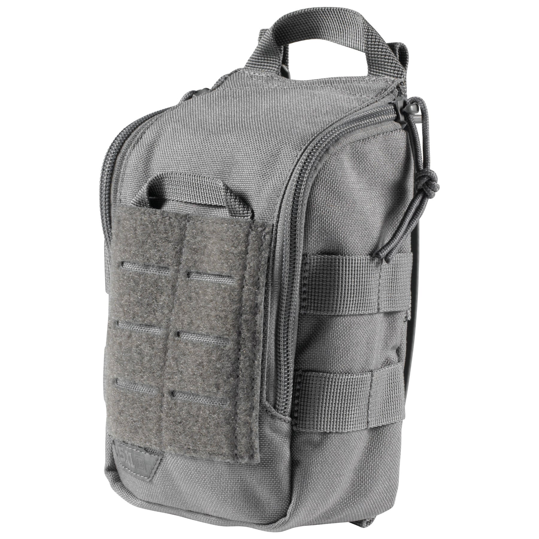 tasca primo soccorso UCR IFAK di 5.11 Tactical storm (grigia) - vista chiusa inclinata