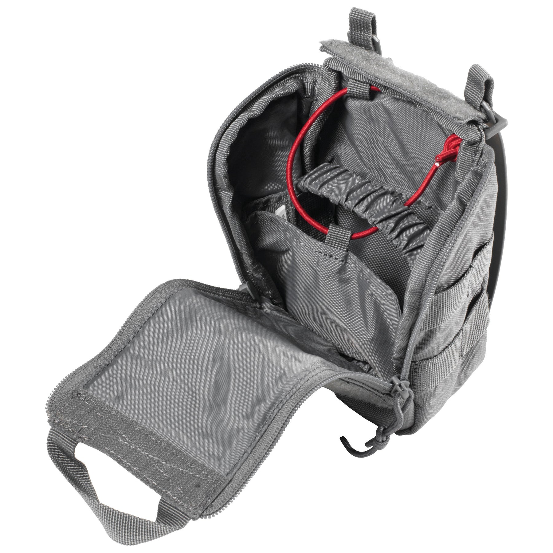 tasca primo soccorso UCR IFAK di 5.11 Tactical storm (grigia) - vista aperta e vuota