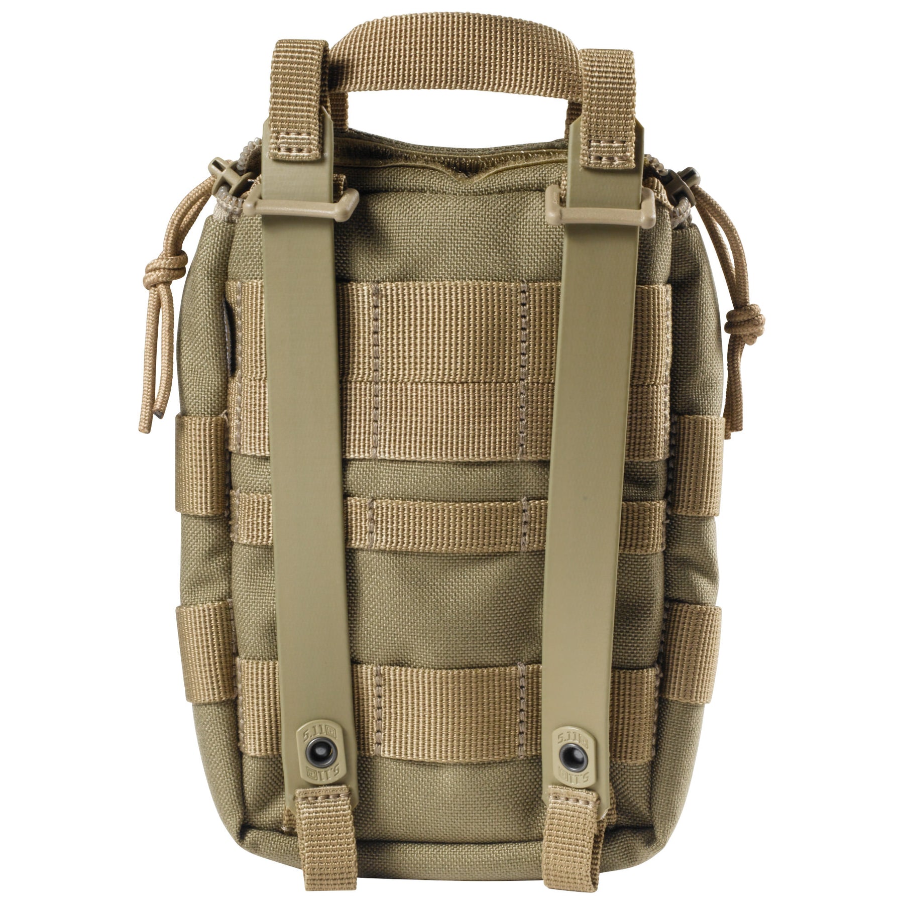 tasca primo soccorso UCR IFAK di 5.11 Tactical sandstone - vista retro e sistema molle