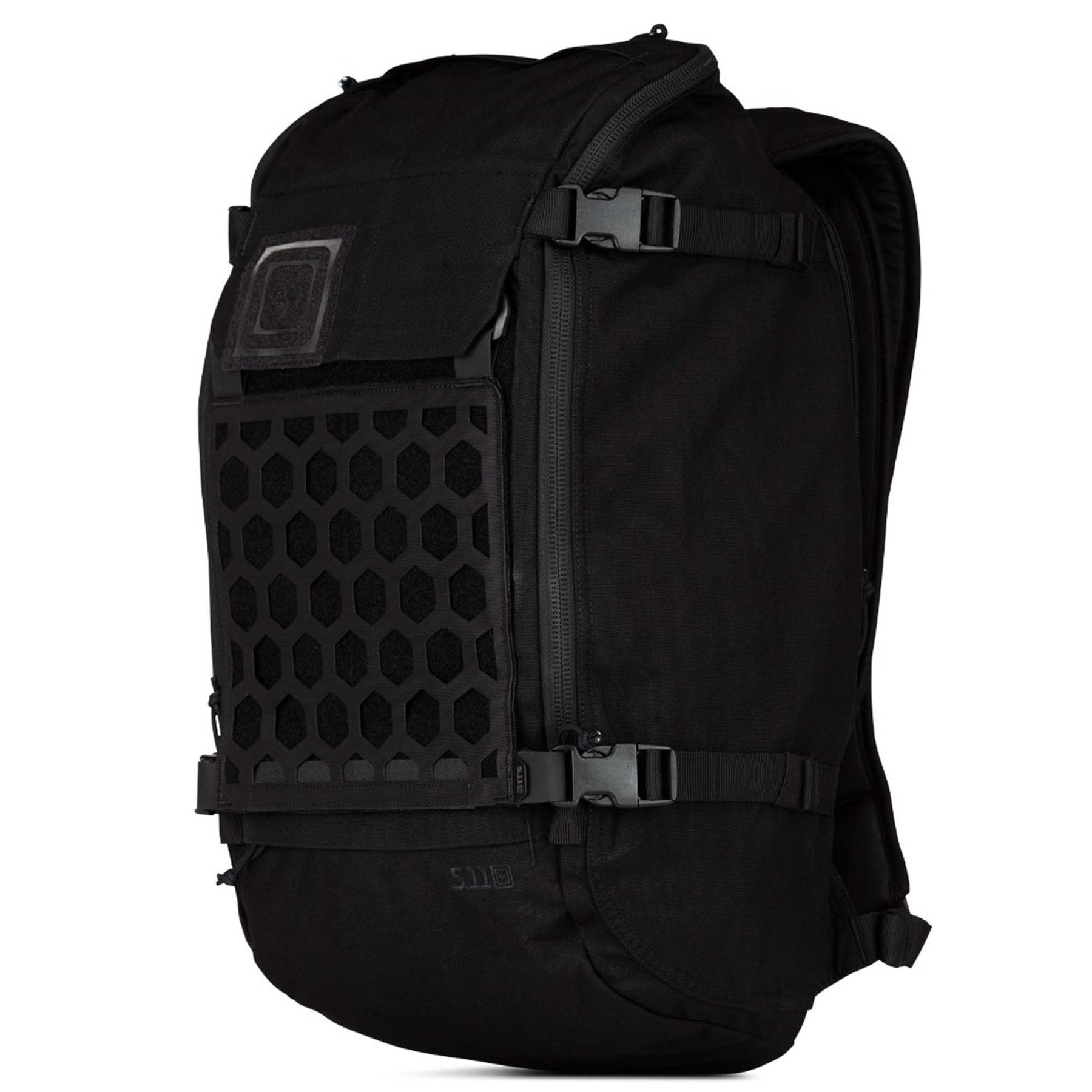 56393 - Zaino AMP24 di 5.11 da 32 litri compatibile con i Gear Set colore nero vista tre quarti da sinistra