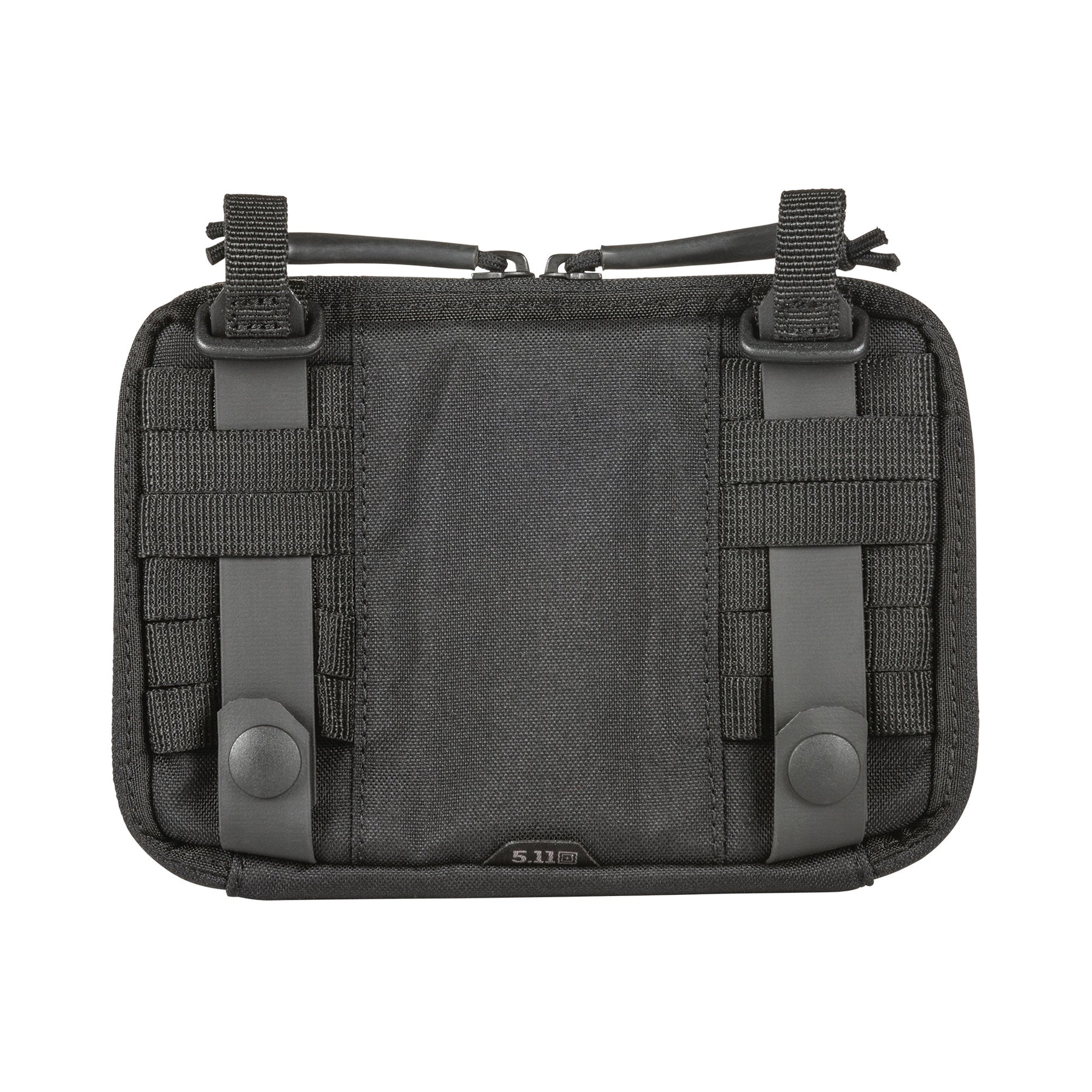 Flex Admin Pouch nera (black) di 5.11 - vista retro con sistema Flex per pannelli MOLLE