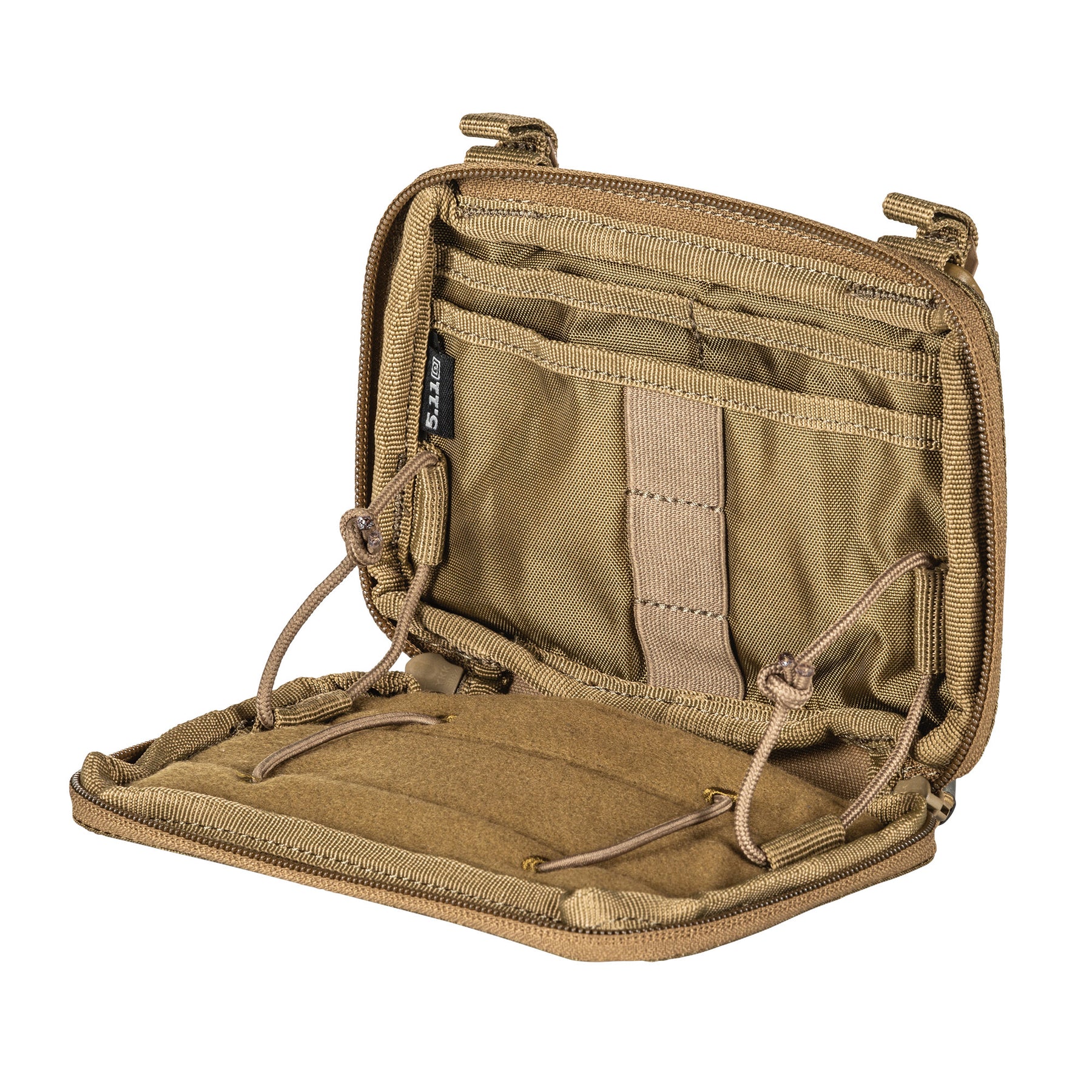 Flex Admin Pouch sabbia (kangaroo) di 5.11 - vista aperta