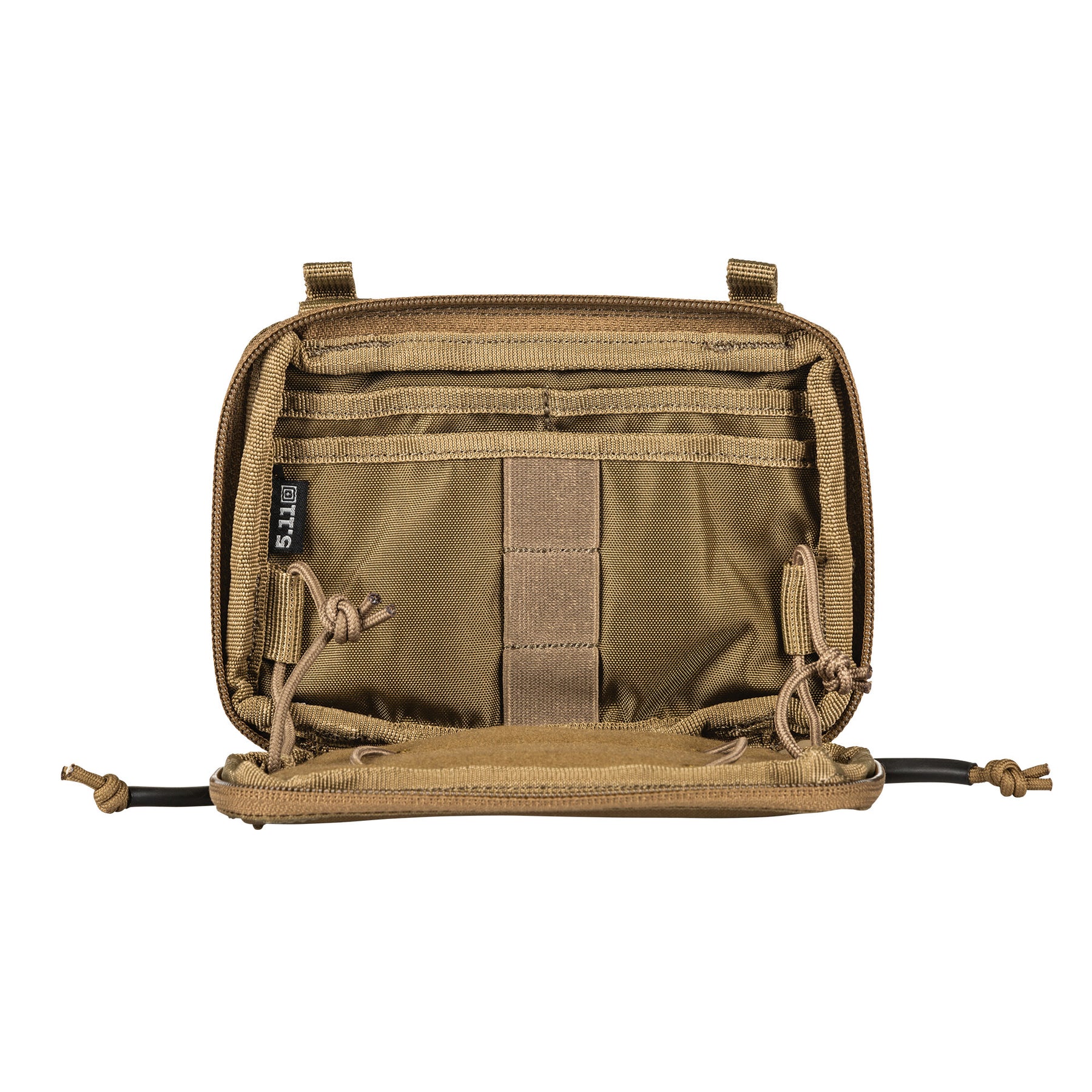 Flex Admin Pouch sabbia (kangaroo) di 5.11 - vista aperta frontale