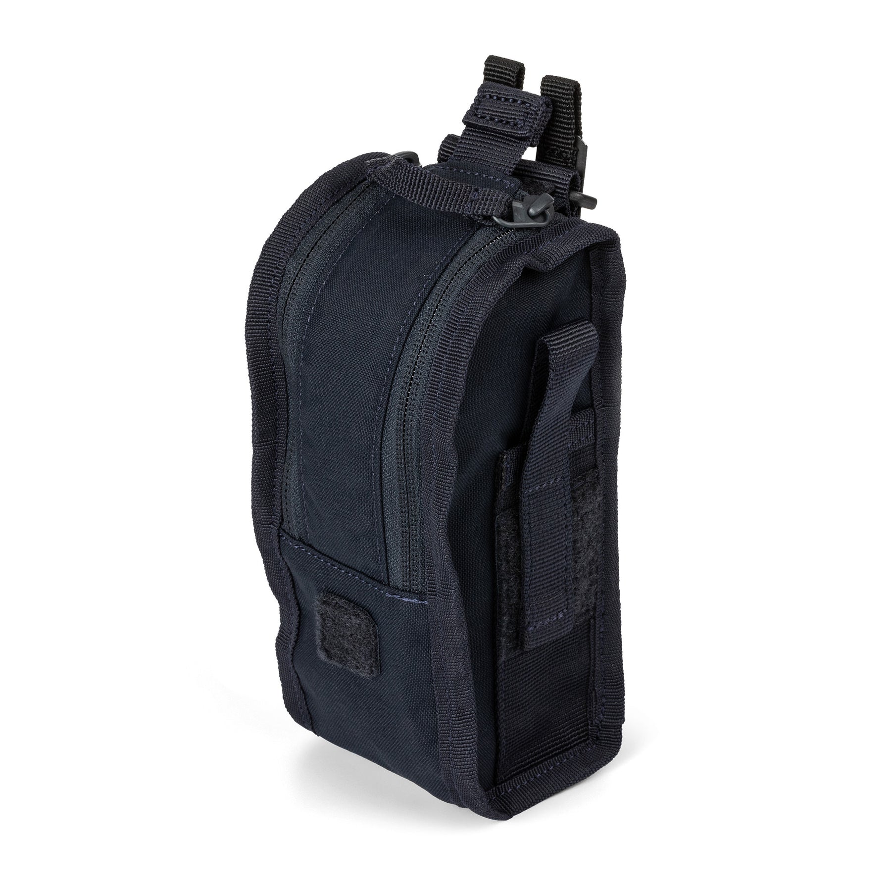 5.11 flex med pouch dark navy chiusa - vista inclinata