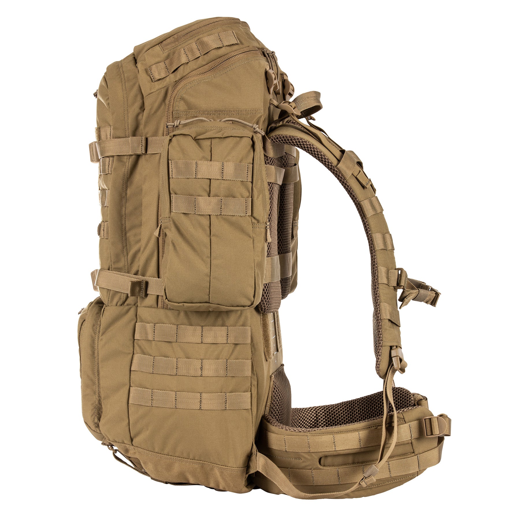 ZAINO RUSH100 60 litri di 5.11 Tactical Kangaroo (sabbia) - vista sinistra