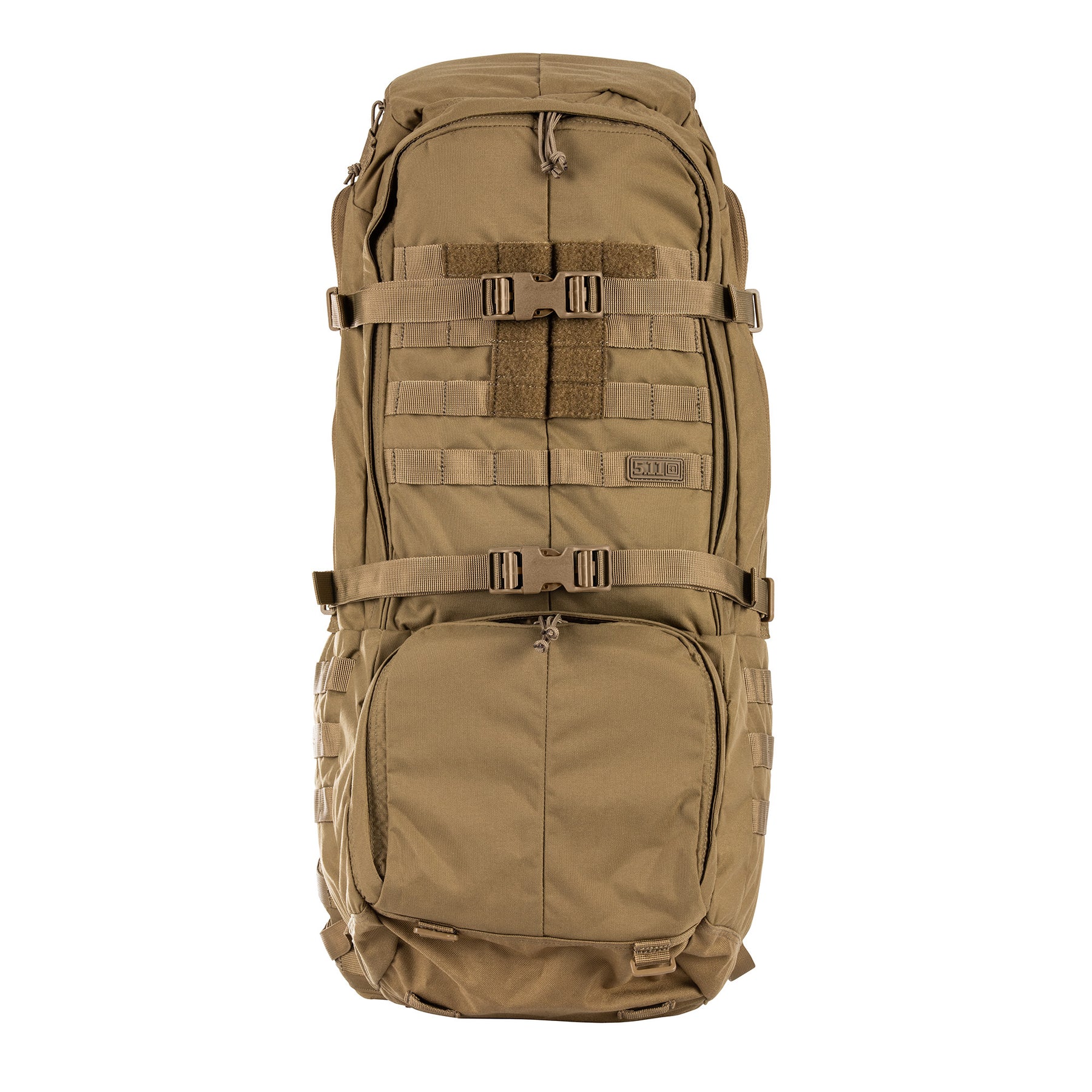 ZAINO RUSH100 60 litri di 5.11 Tactical Kangaroo (sabbia) - vista frontale senza tasche laterali