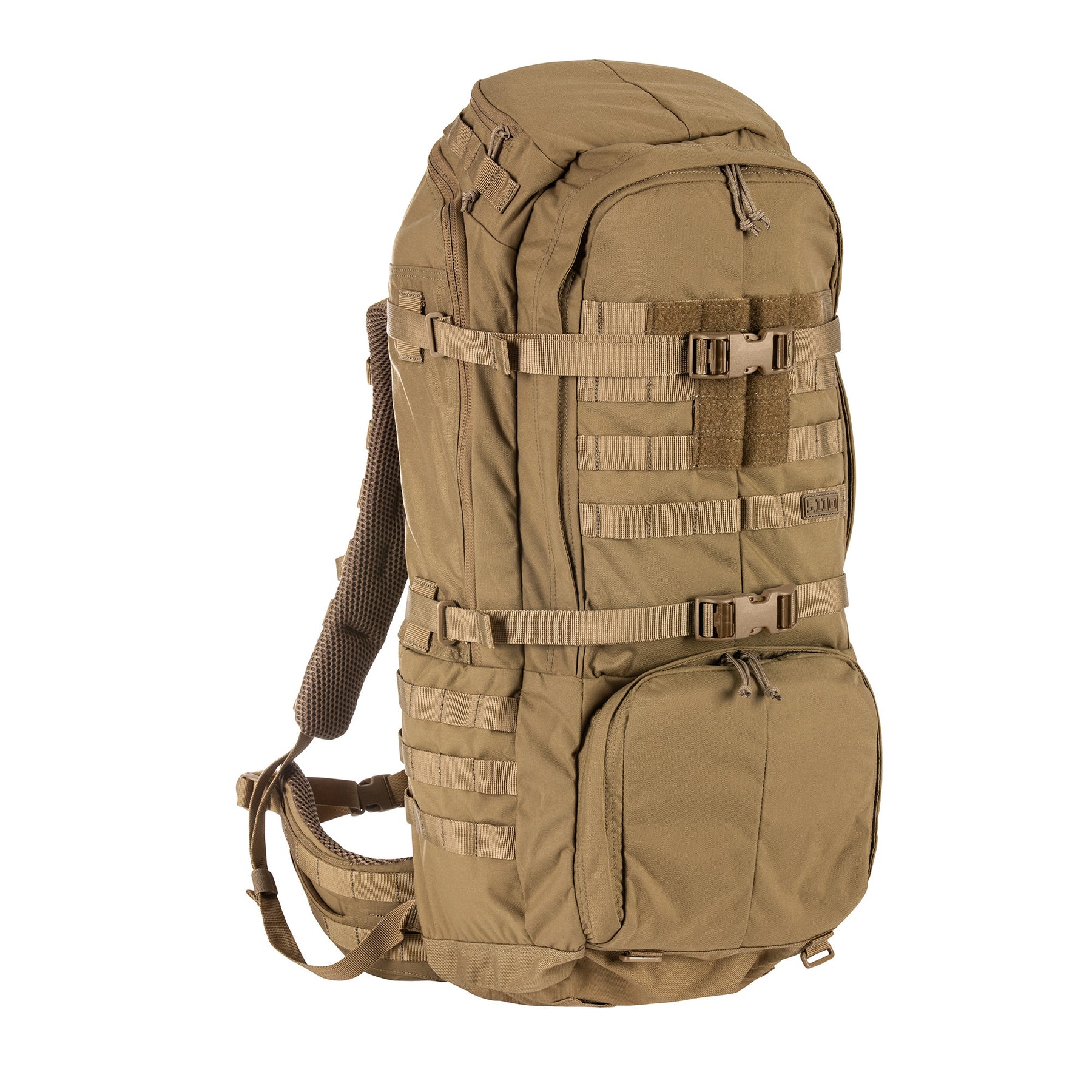 ZAINO RUSH100 60 litri di 5.11 Tactical Kangaroo (sabbia) - vista diagonale