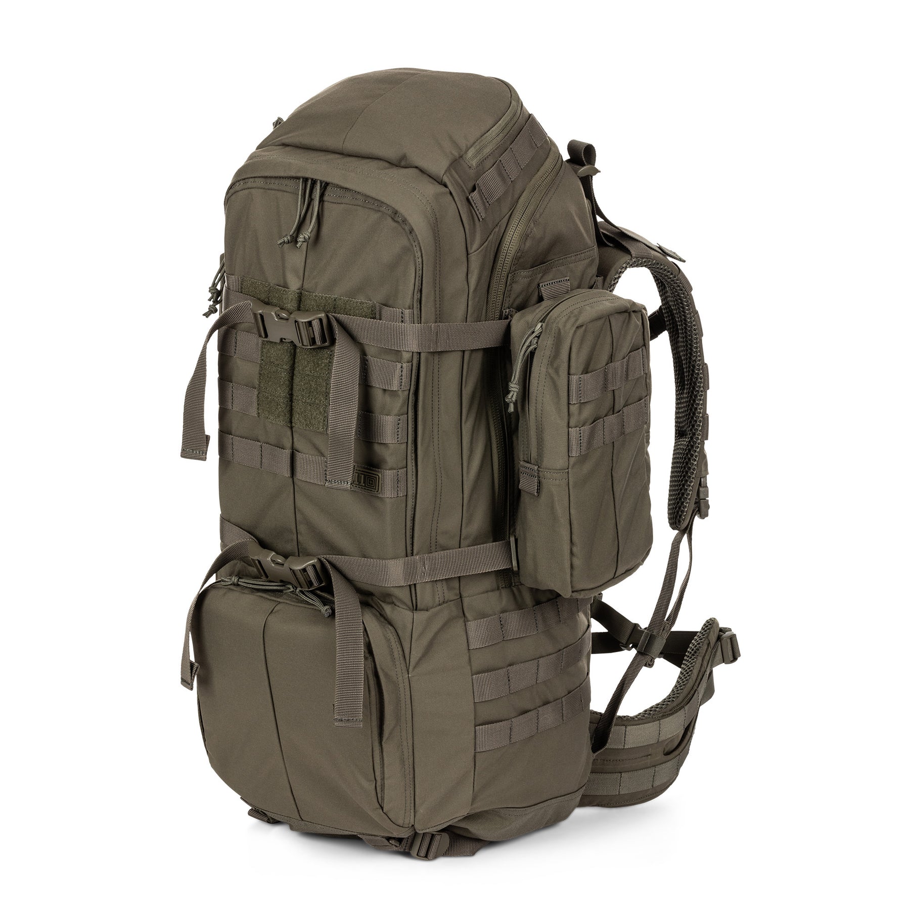 ZAINO RUSH100 60 litri di 5.11 Tactical Ranger Green (verde) - vista diagonale