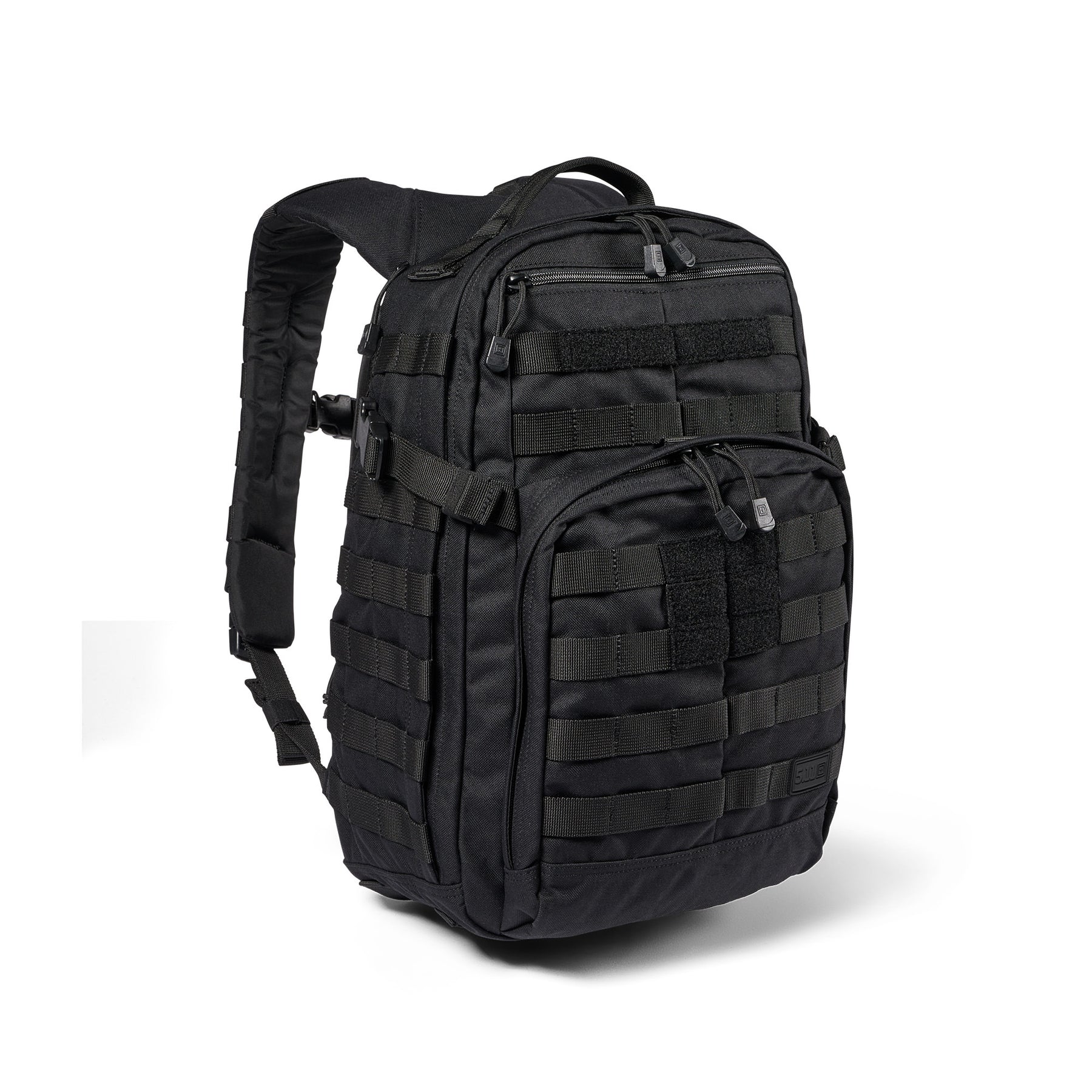 Zaino RUSH12 2.0 di 5.11 Tactical Nero - Vista diagonale