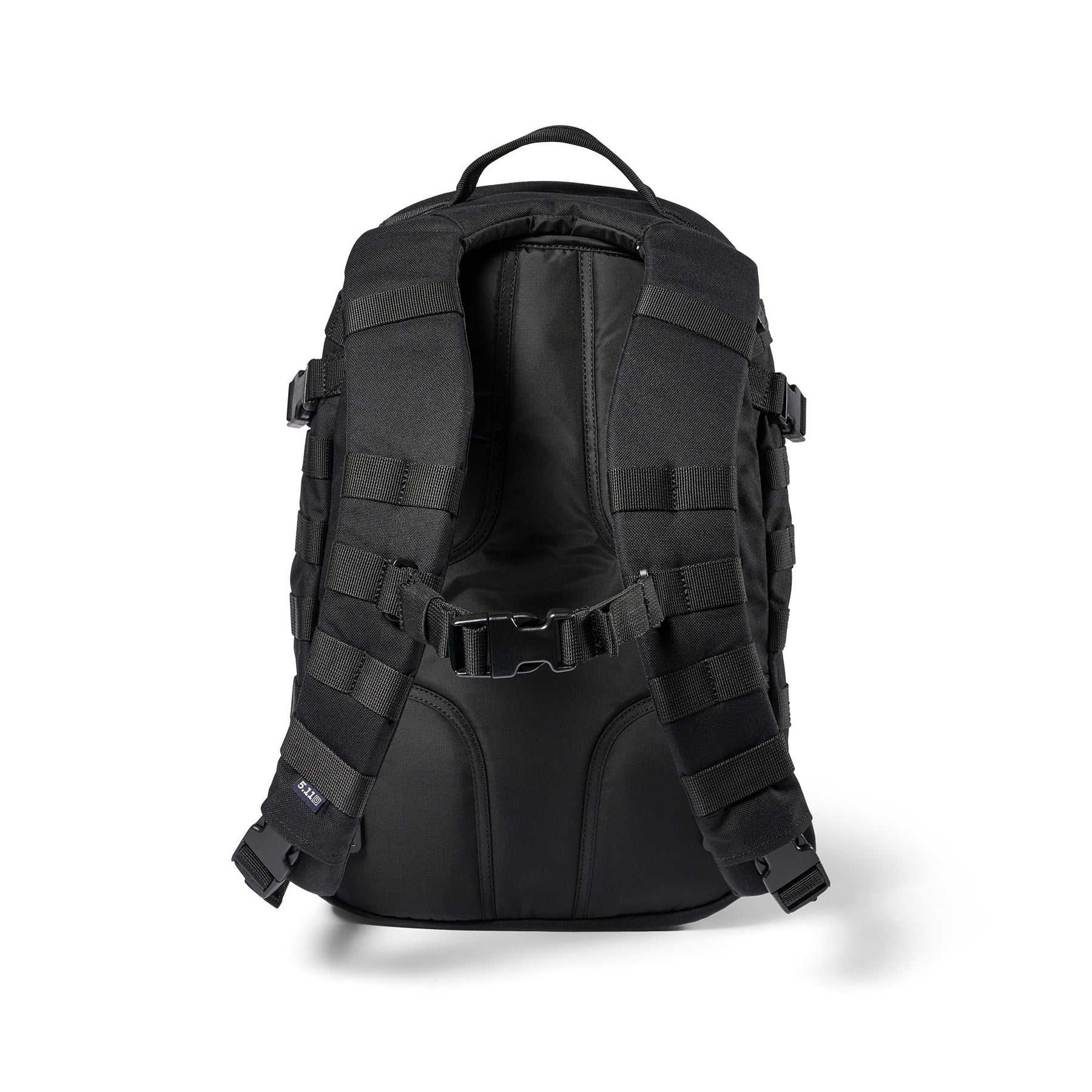 Zaino RUSH12 2.0 di 5.11 Tactical Nero - Vista spallacci e schienale