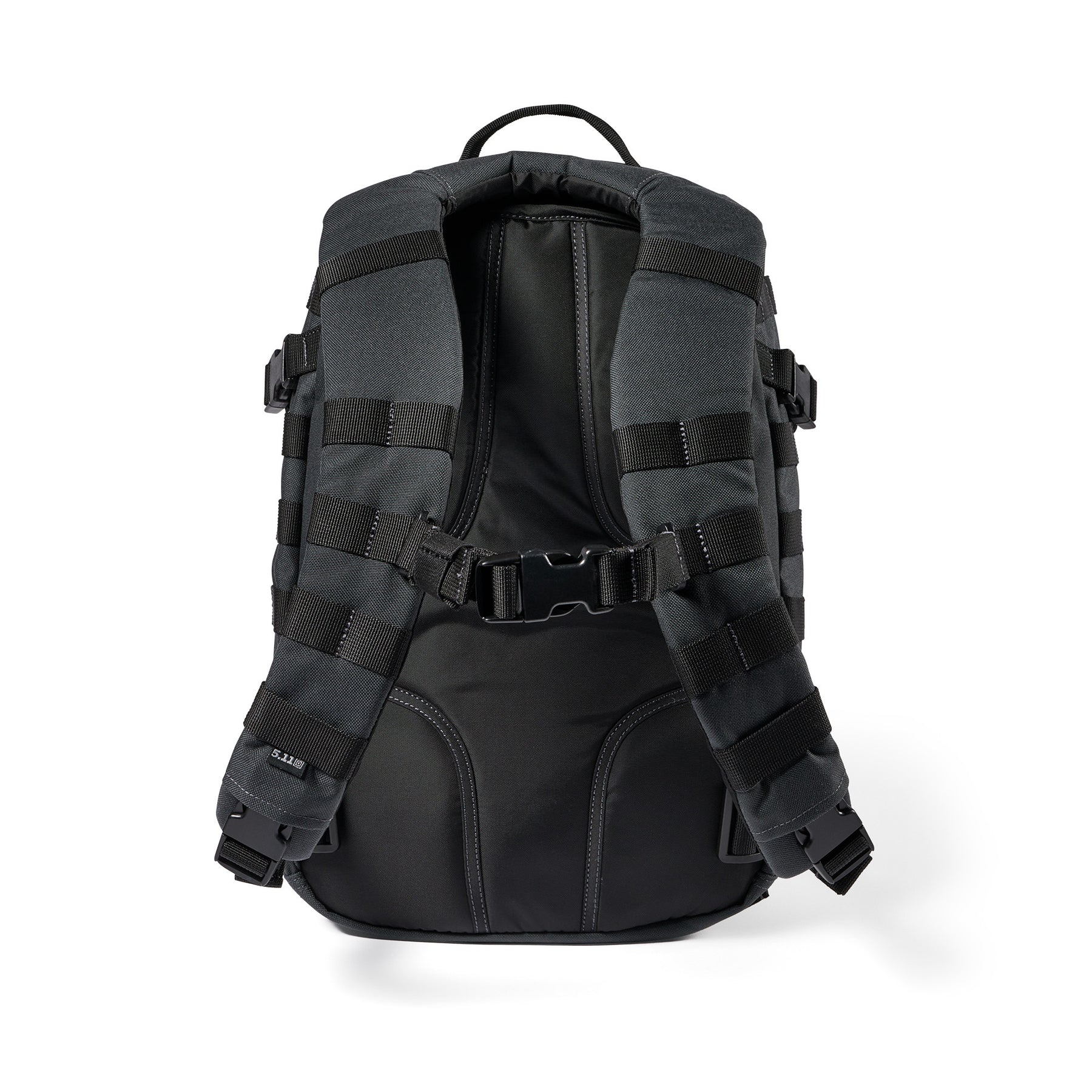 Zaino RUSH12 2.0 di 5.11 Tactical Double Tap - Vista spallacci e schienale
