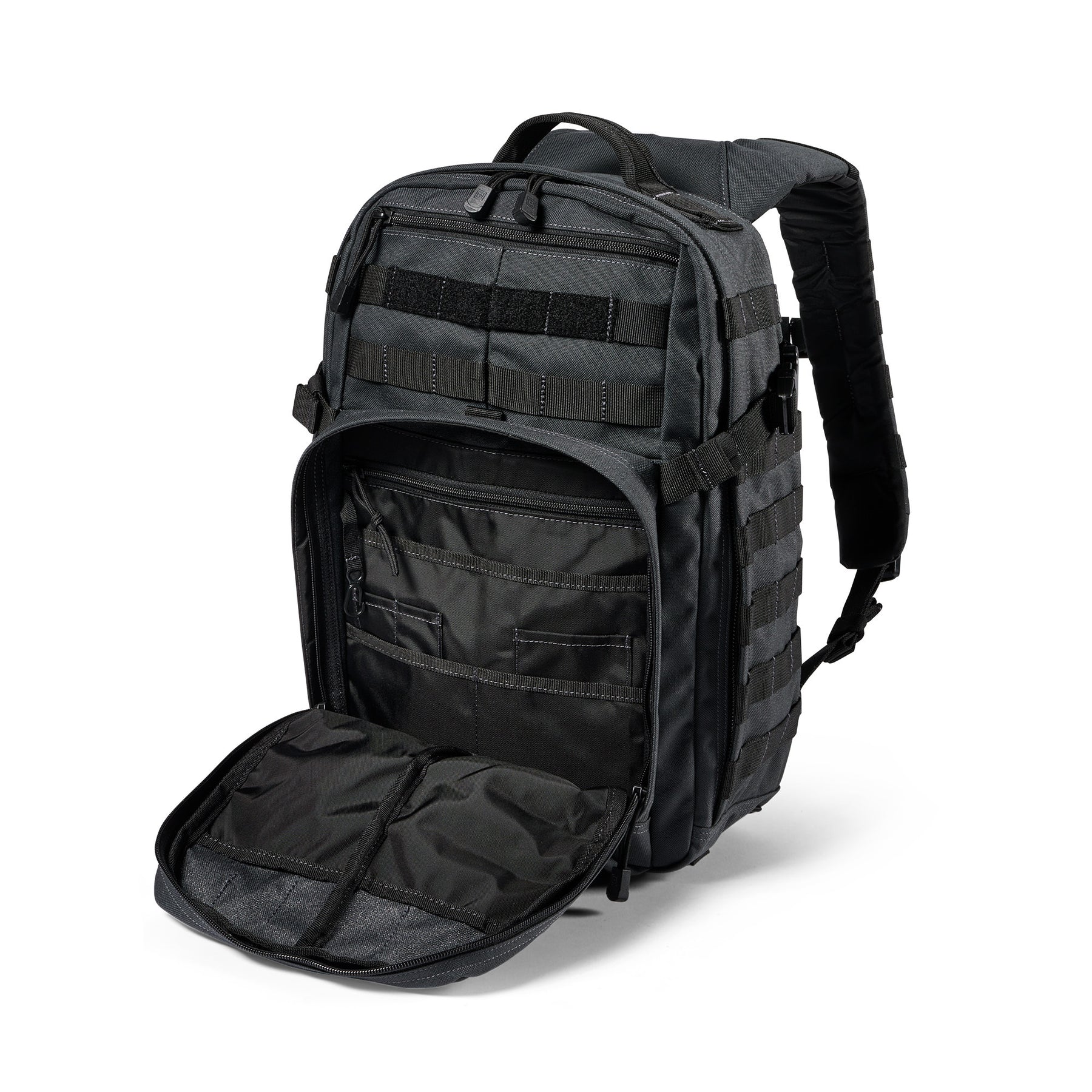 Zaino RUSH12 2.0 di 5.11 Tactical Double Tap - Vista tasca organizer aperta