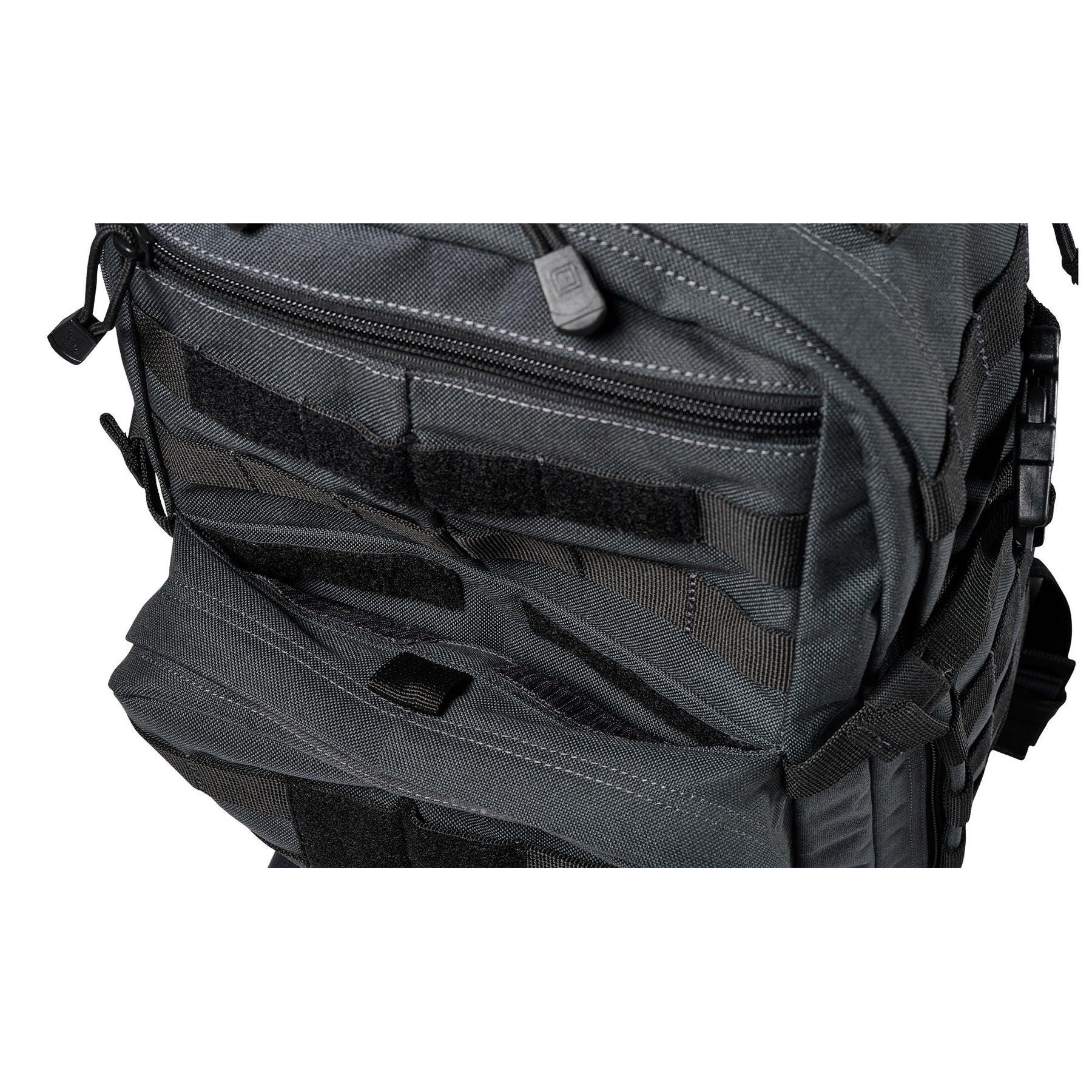 Zaino RUSH12 2.0 di 5.11 Tactical Double Tap - Vista taschino superiore e tasca per porto occulto