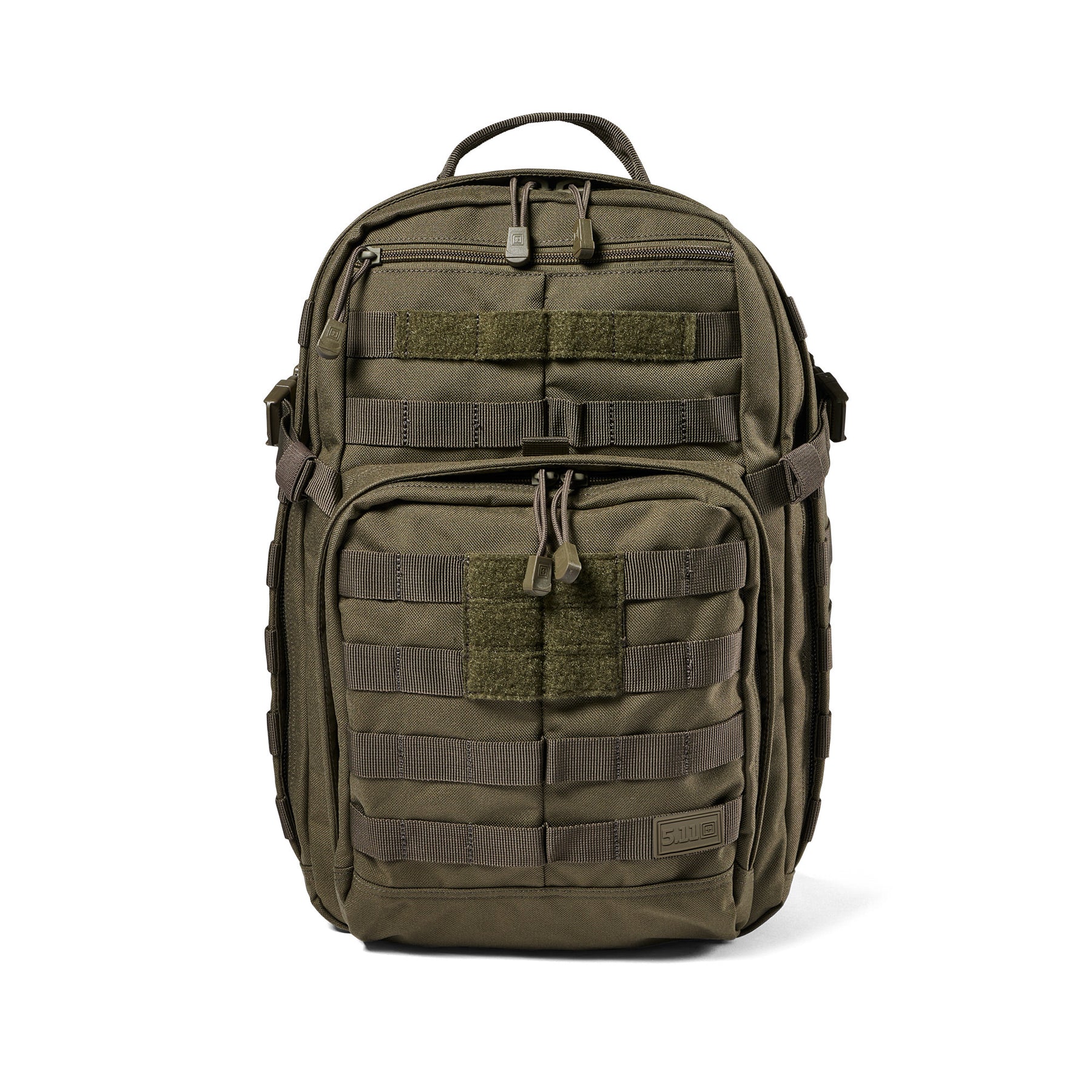 Zaino RUSH12 2.0 di 5.11 Tactical Ranger Green - Vista frontale