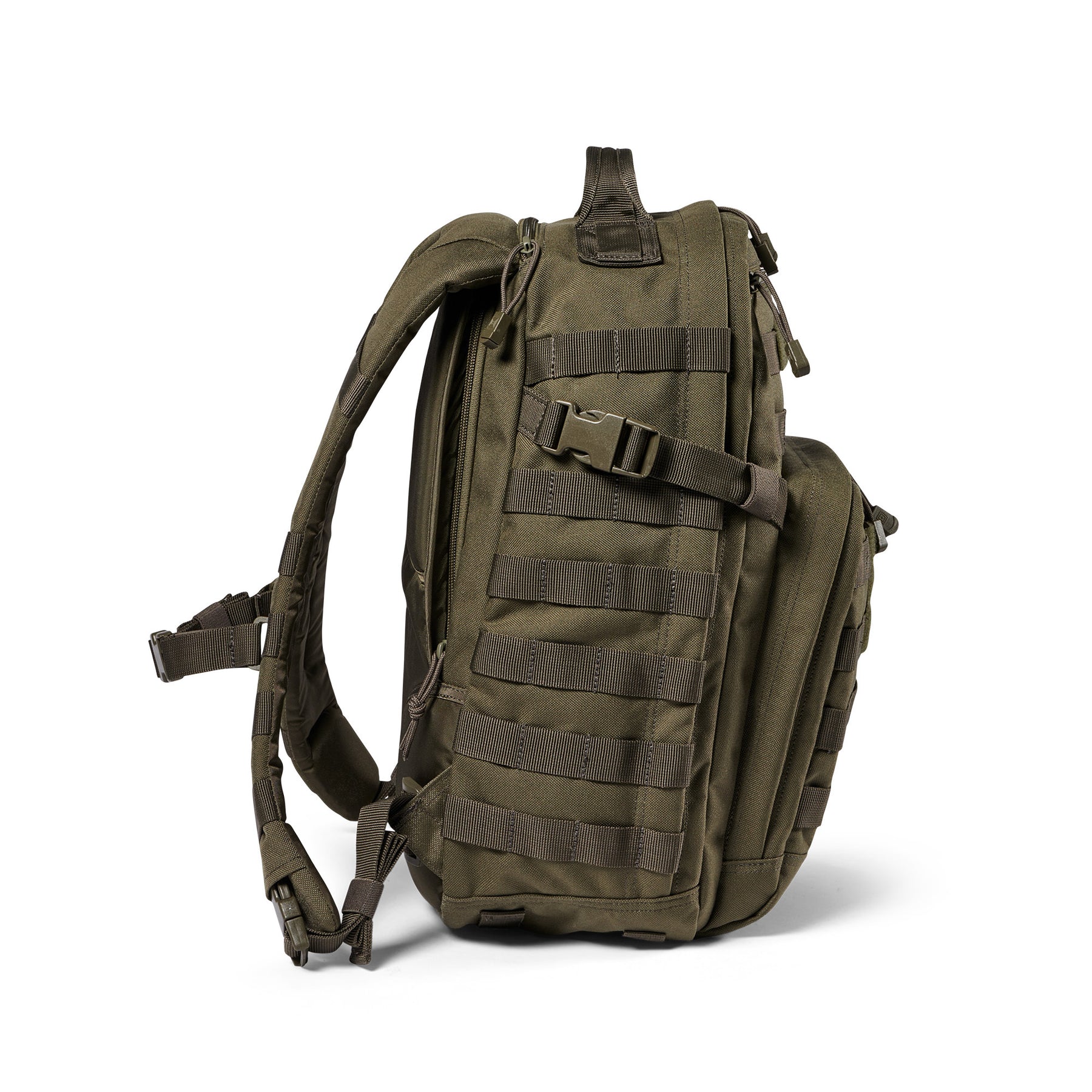 Zaino RUSH12 2.0 di 5.11 Tactical Ranger Green - Vista lato b