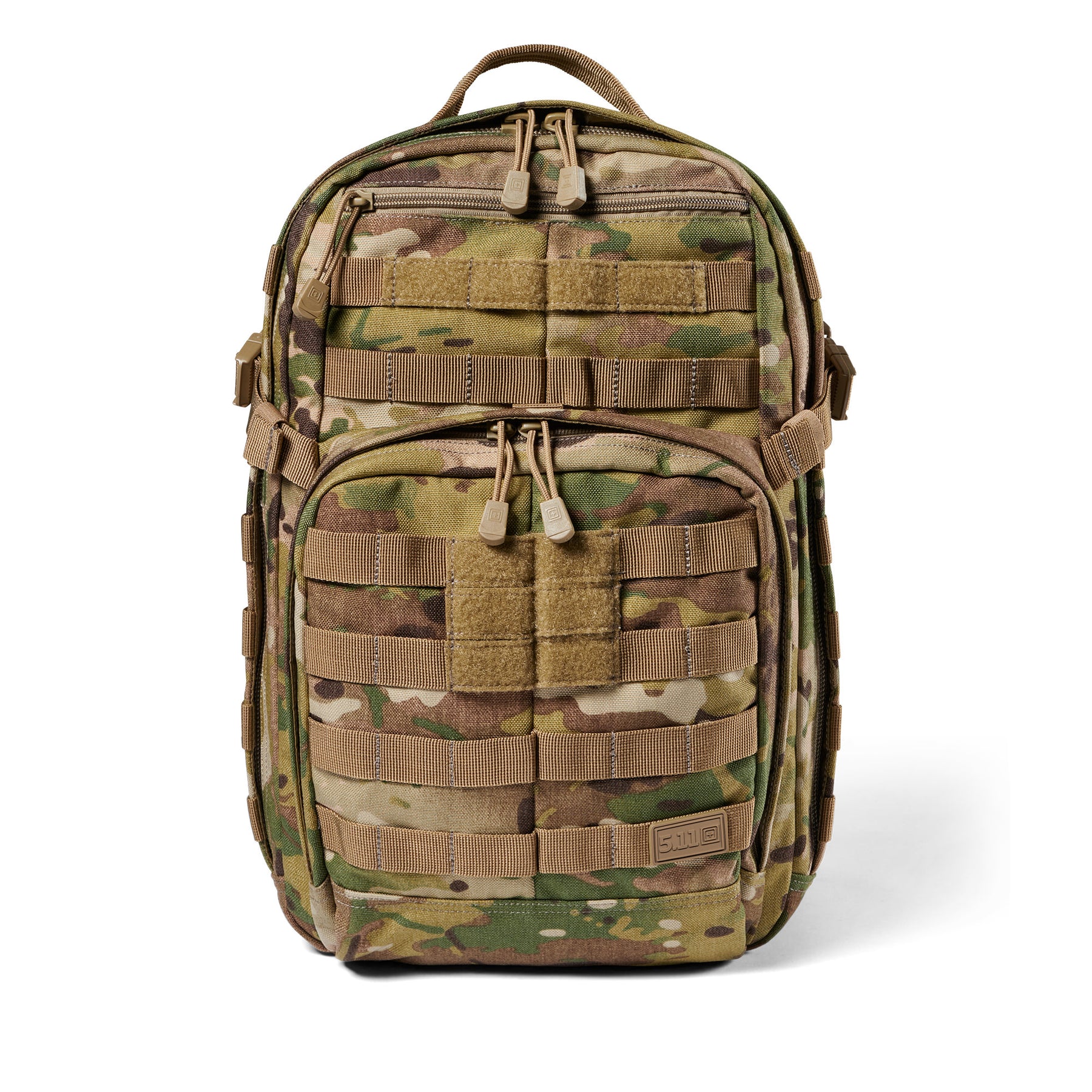 Zaino RUSH12 2.0 di 5.11 Tactical Multi Cam Mimetico - Vista frontale