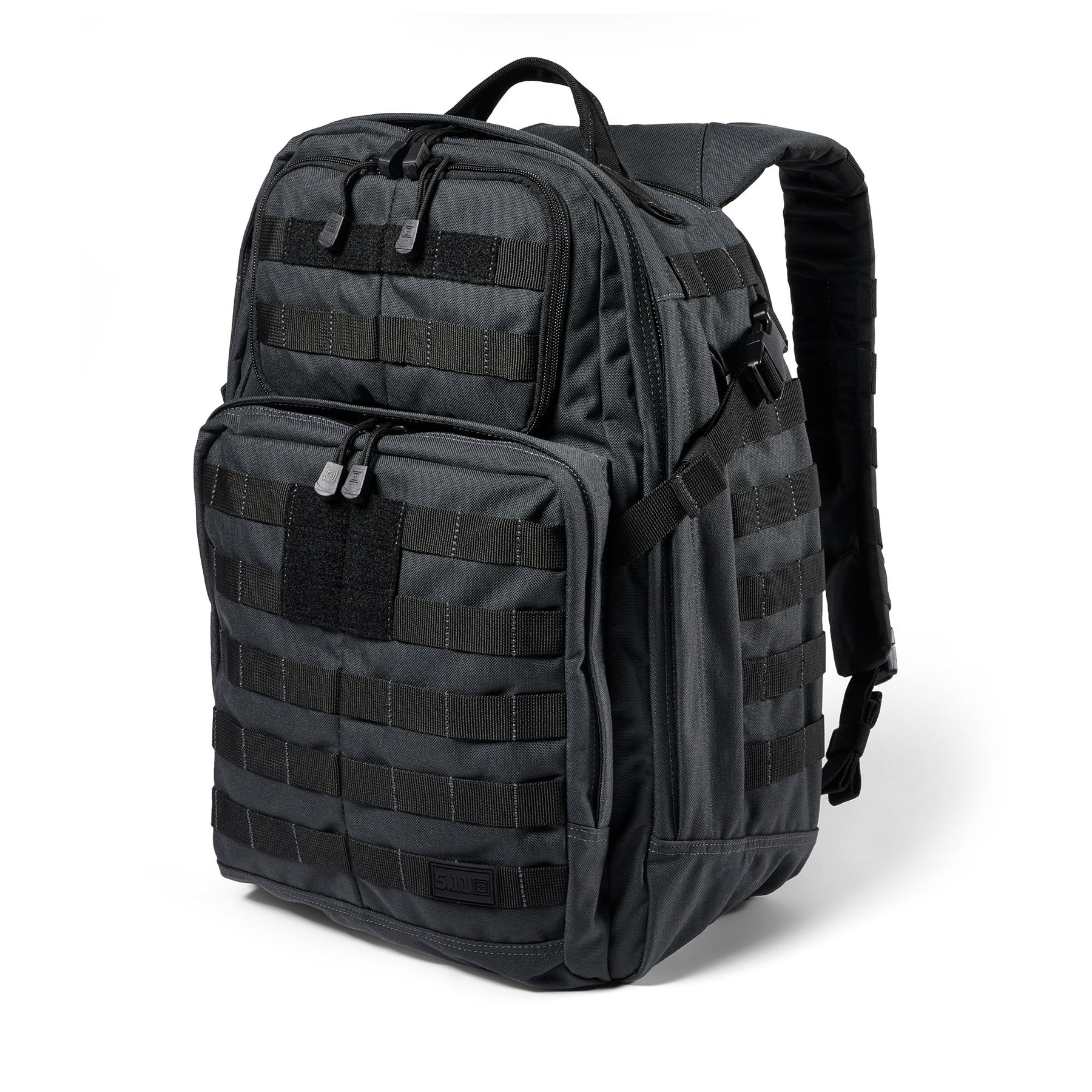 Zaino RUSH24 2.0 di 5.11 Tactical Double Tap (grigio e nero) - vista diagonale 2