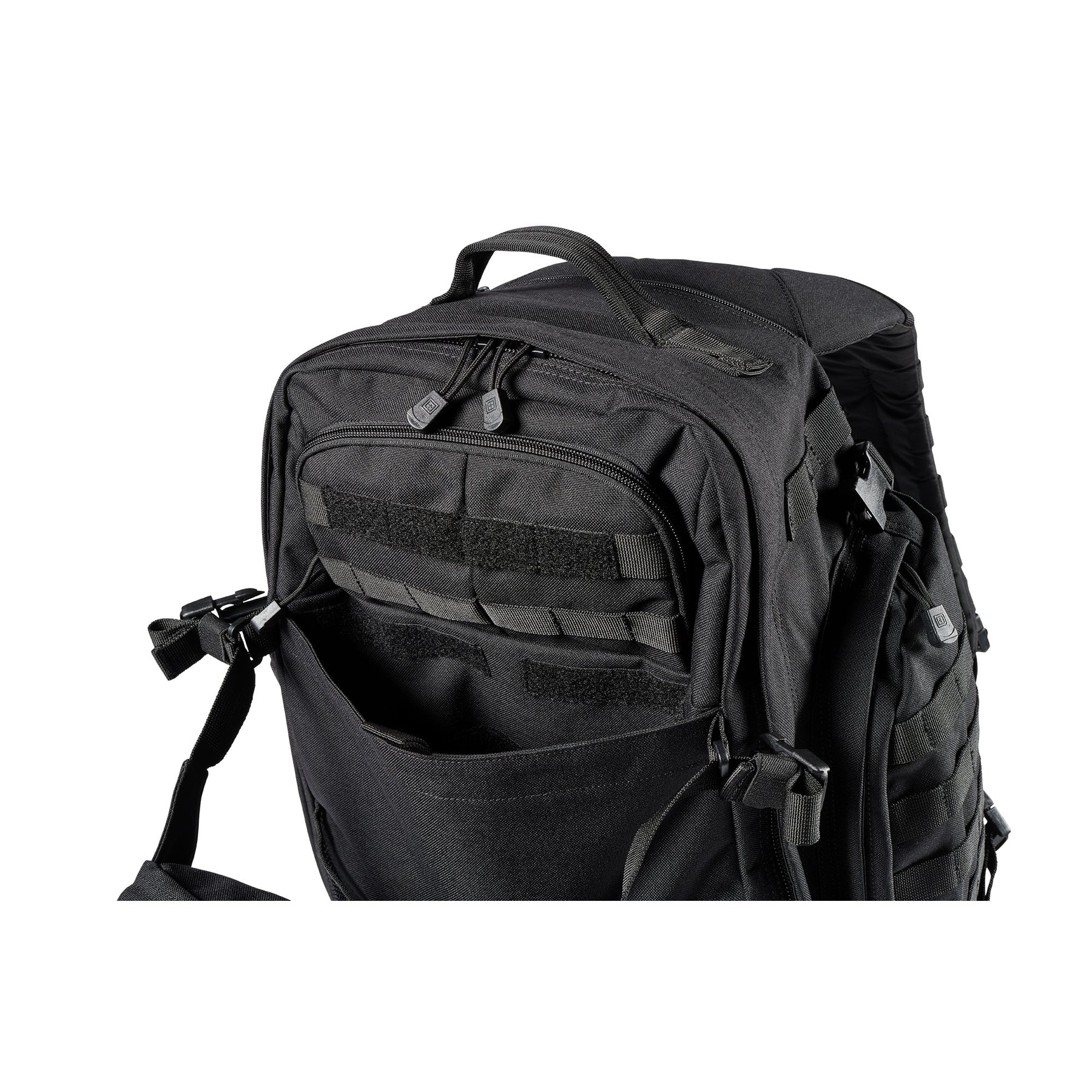 Zaino RUSH72 2.0 di 5.11 Tactical Black (nero) - vista tasca per il porto occulto