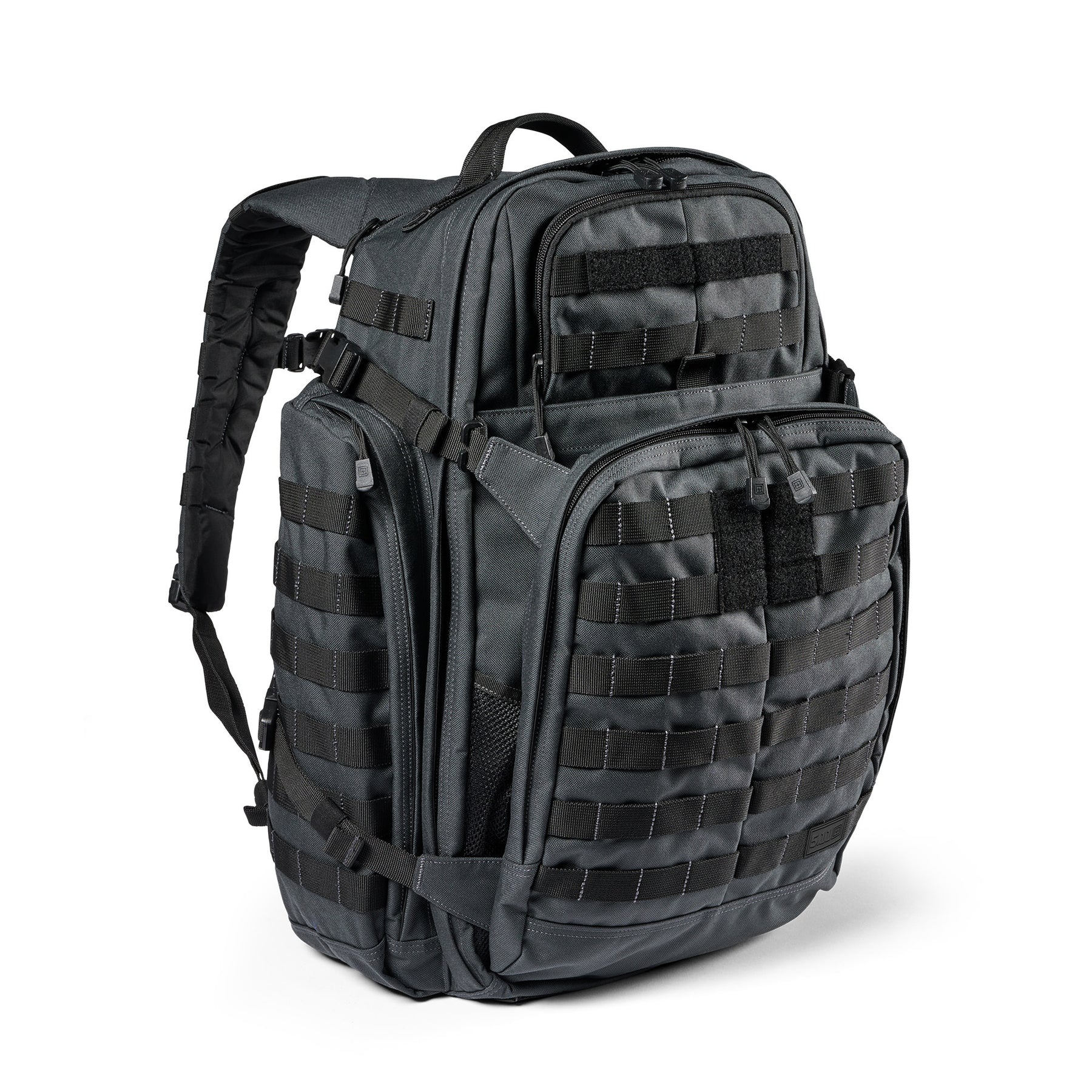 Zaino RUSH72 2.0 di 5.11 Tactical Double Tap (grigio e nero) - vista diagonale 2