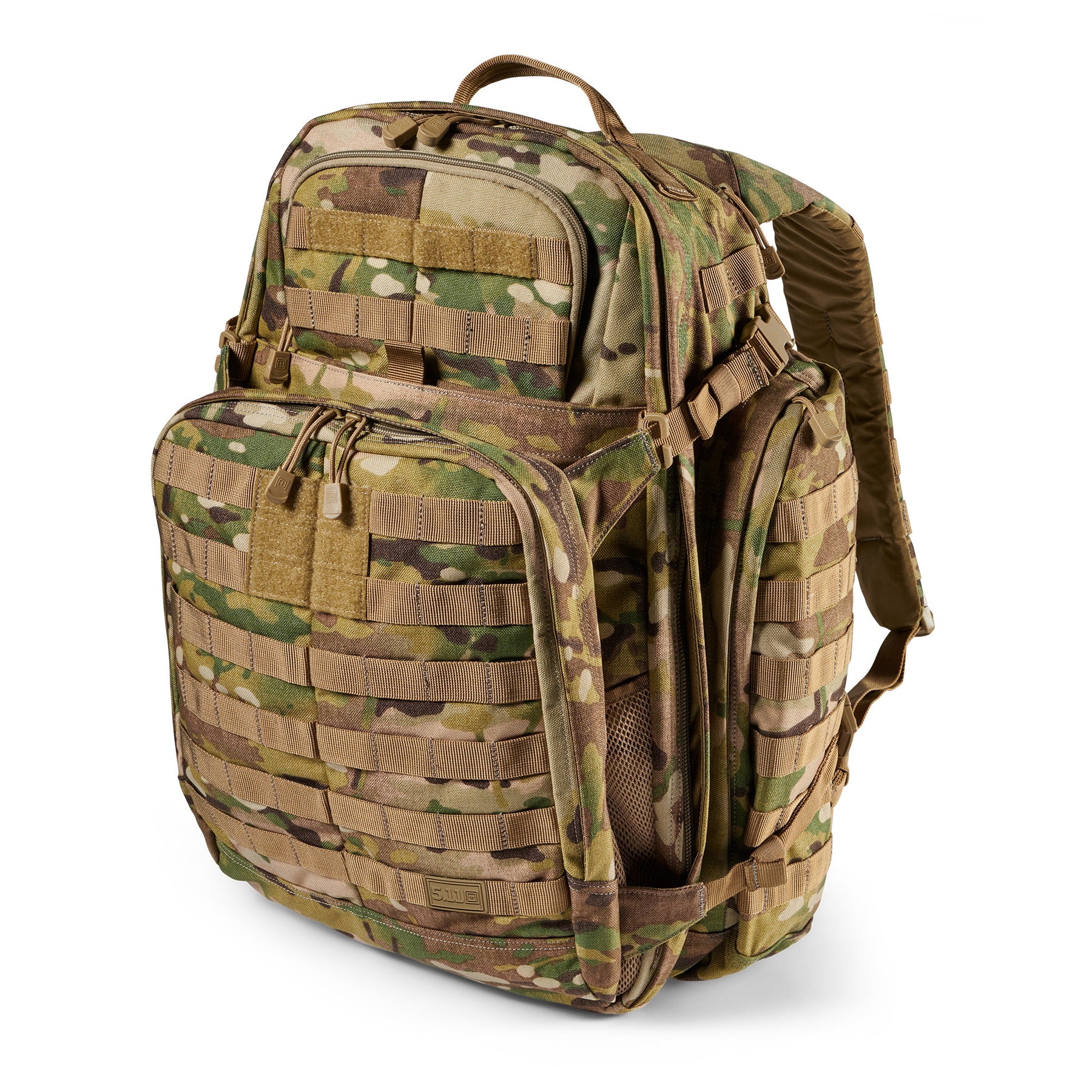 Zaino RUSH72 2.0 di 5.11 Tactical Multicam (mimetico) - vista diagonale