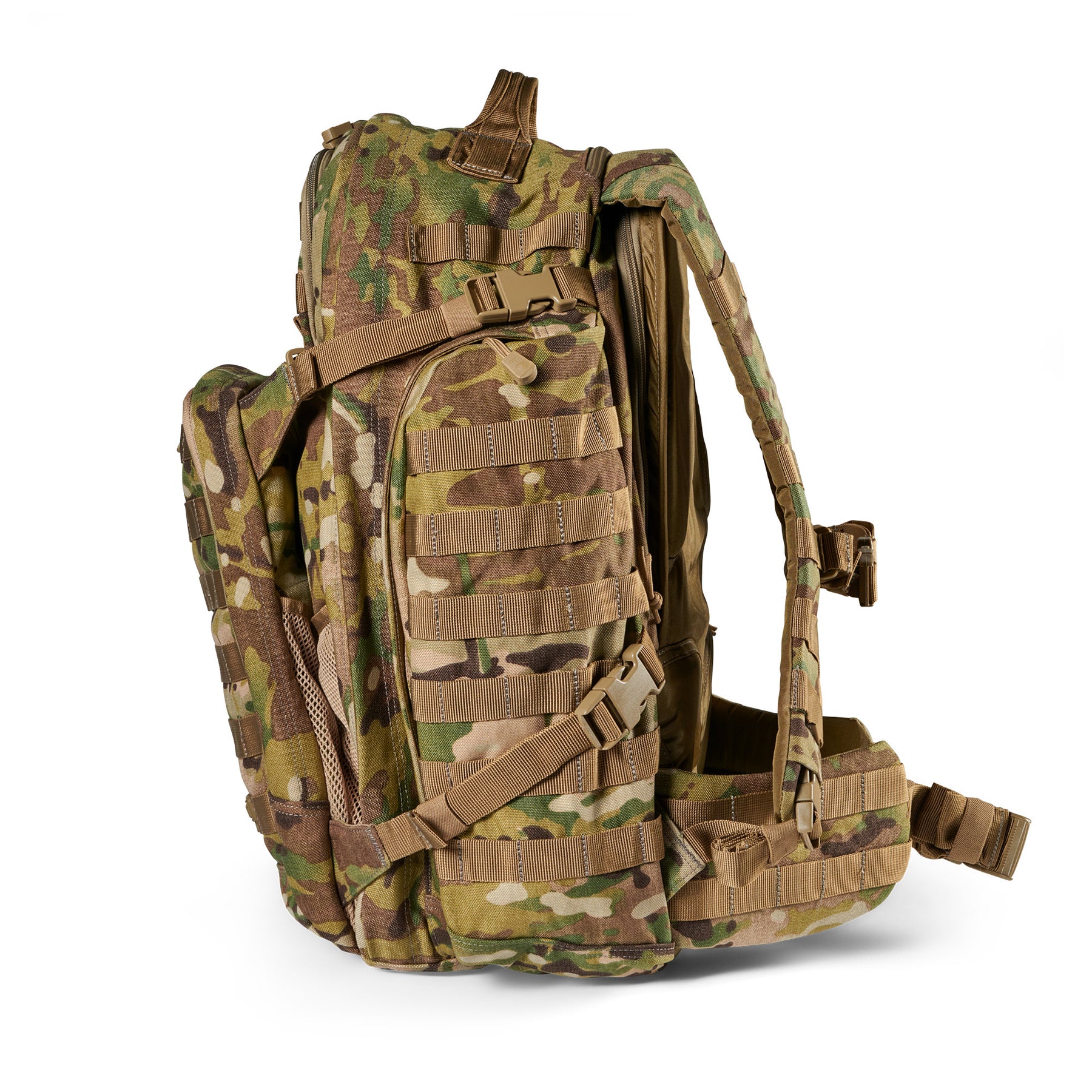 Zaino RUSH72 2.0 di 5.11 Tactical Multicam (mimetico) - vista lato b