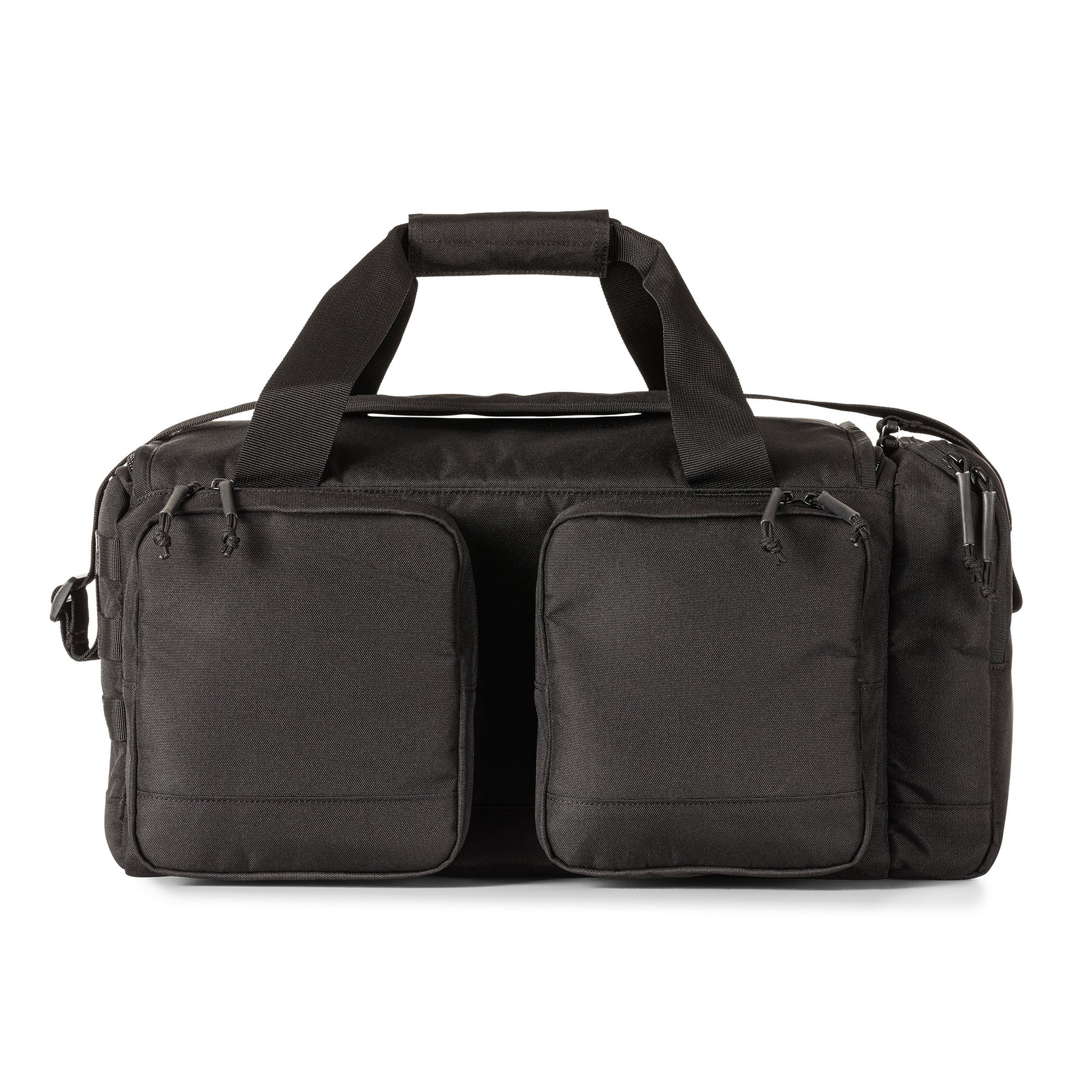 Range Ready Trainer Bag di 5.11 nera vista retro su tasconi