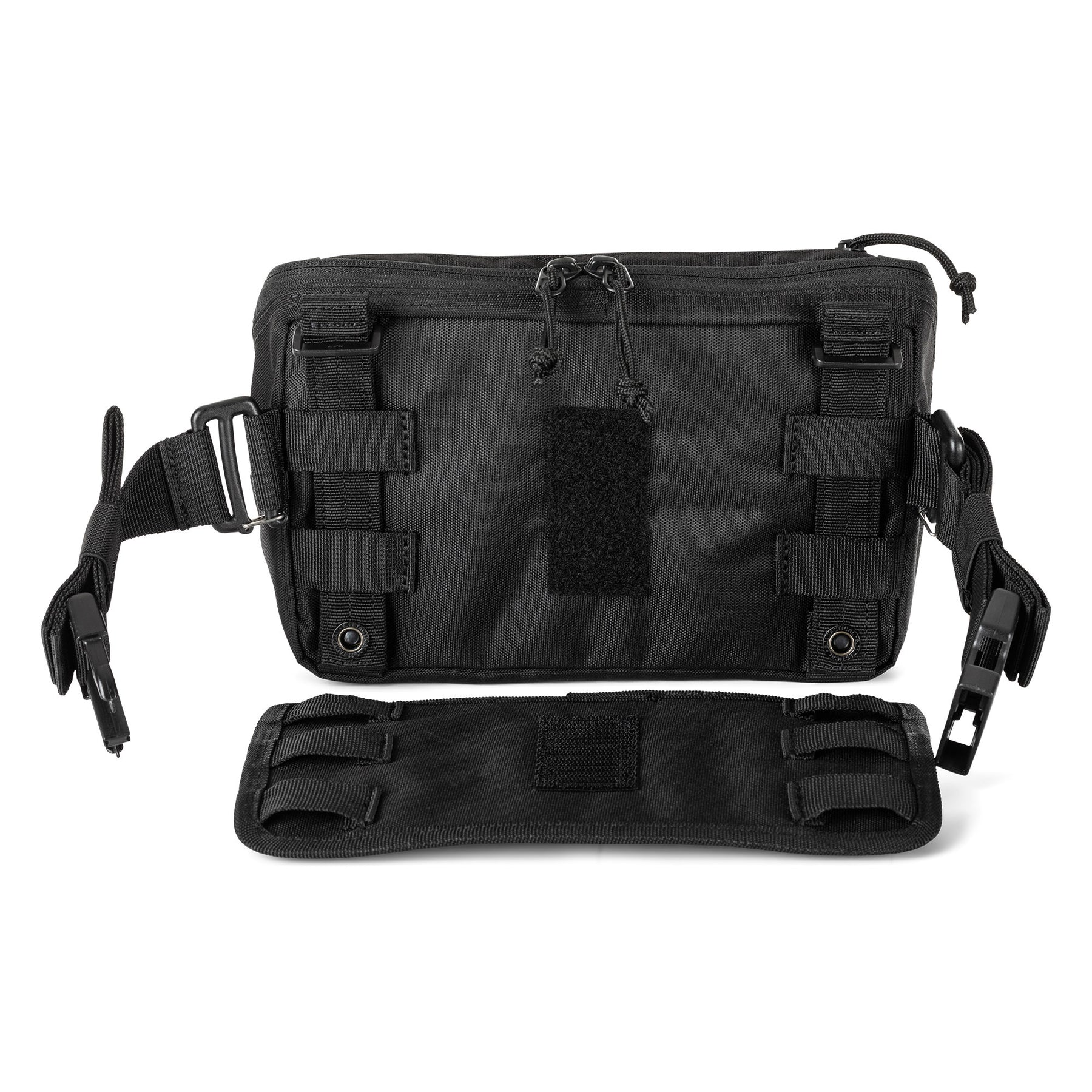 5.11 tactical Rapid Waist Pack black vista con retro smontato