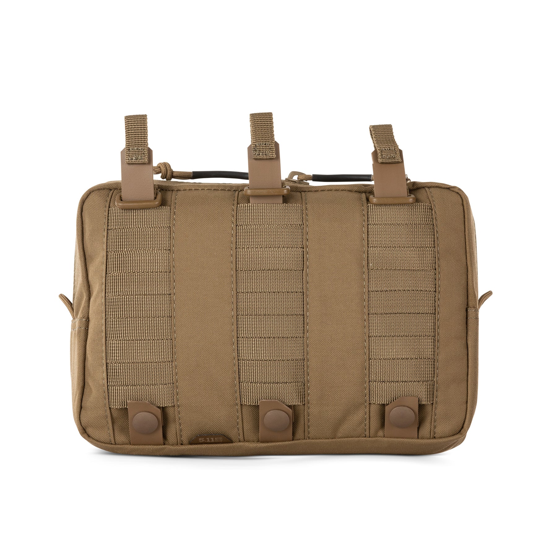 tasca MOLLE orizzontale 9x6 flex pouch di 5.11 sabbia (kangaroo) - vista retro e sistema Flex