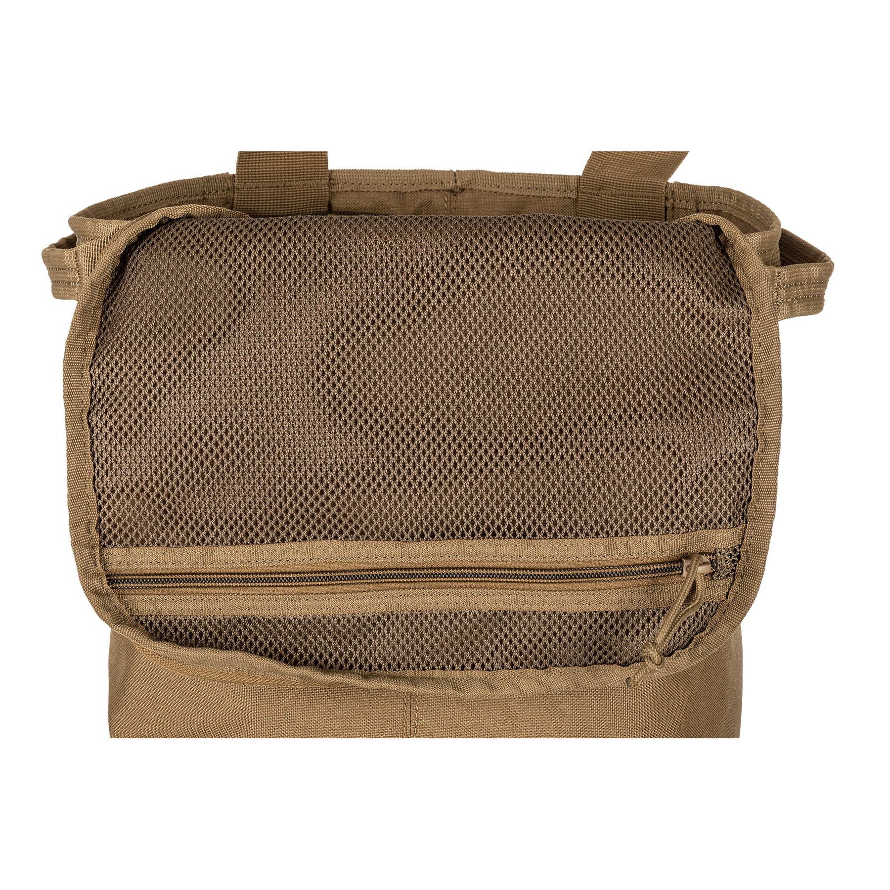 Borsa Load Ready Utility Mike di 5.11 Tactical sabbia (Kangaroo) - vista coperchio aperto