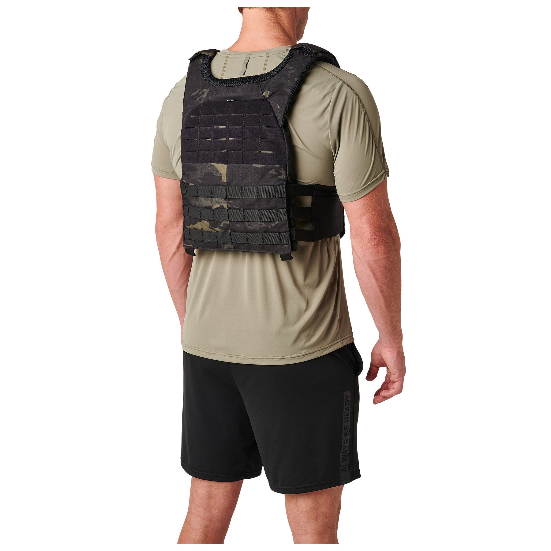 tactec trainer weight vest black multicam - vista retro