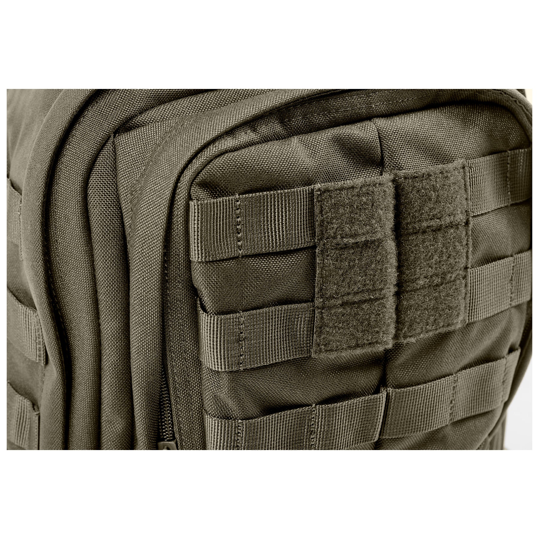 zaino monospalla rush moab 6 di 5.11 ranger green - vista pannello patch velcro
