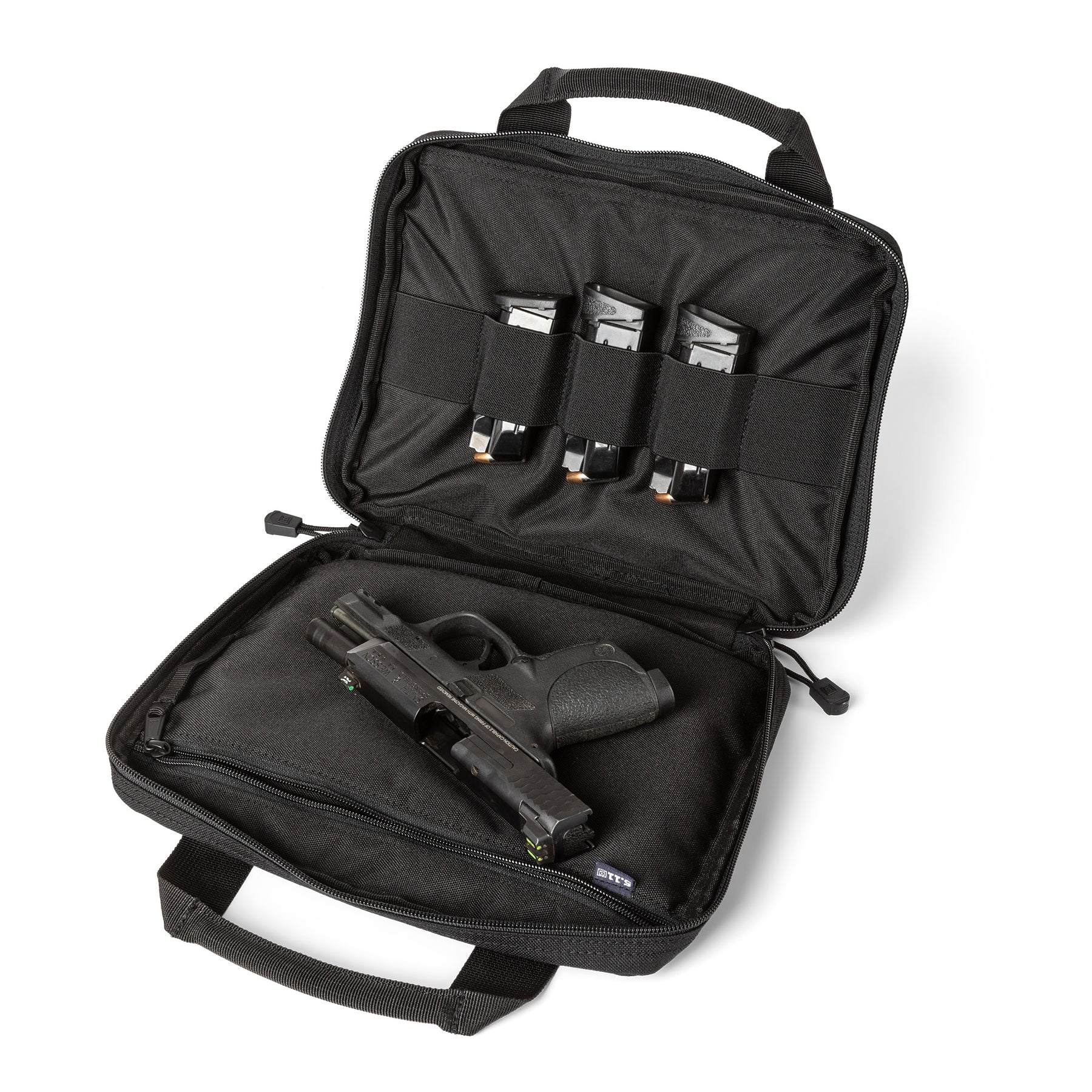 Single Pistol Case di 5.11 variante black con attrezzatura