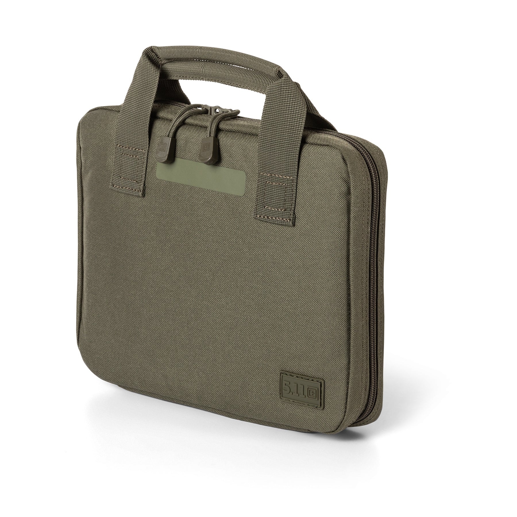 Single Pistol Case di 5.11 variante ranger green vista frontale obliqua