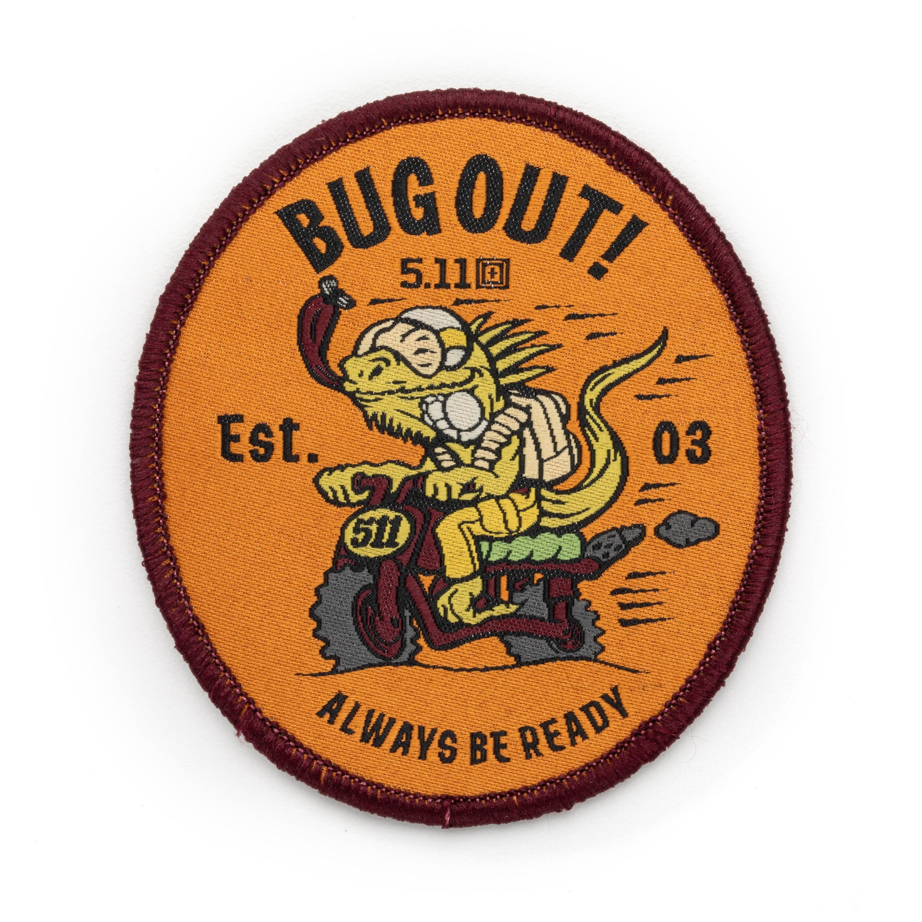 Bug Out velcro patch di 5.11 Ricamata