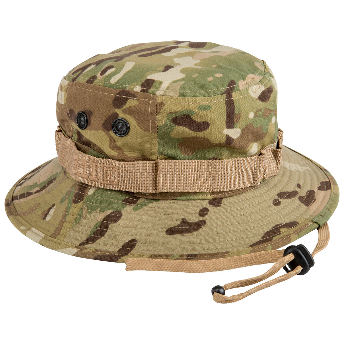 Capppello boonie hat di 5.11 - multicam - vista laterale